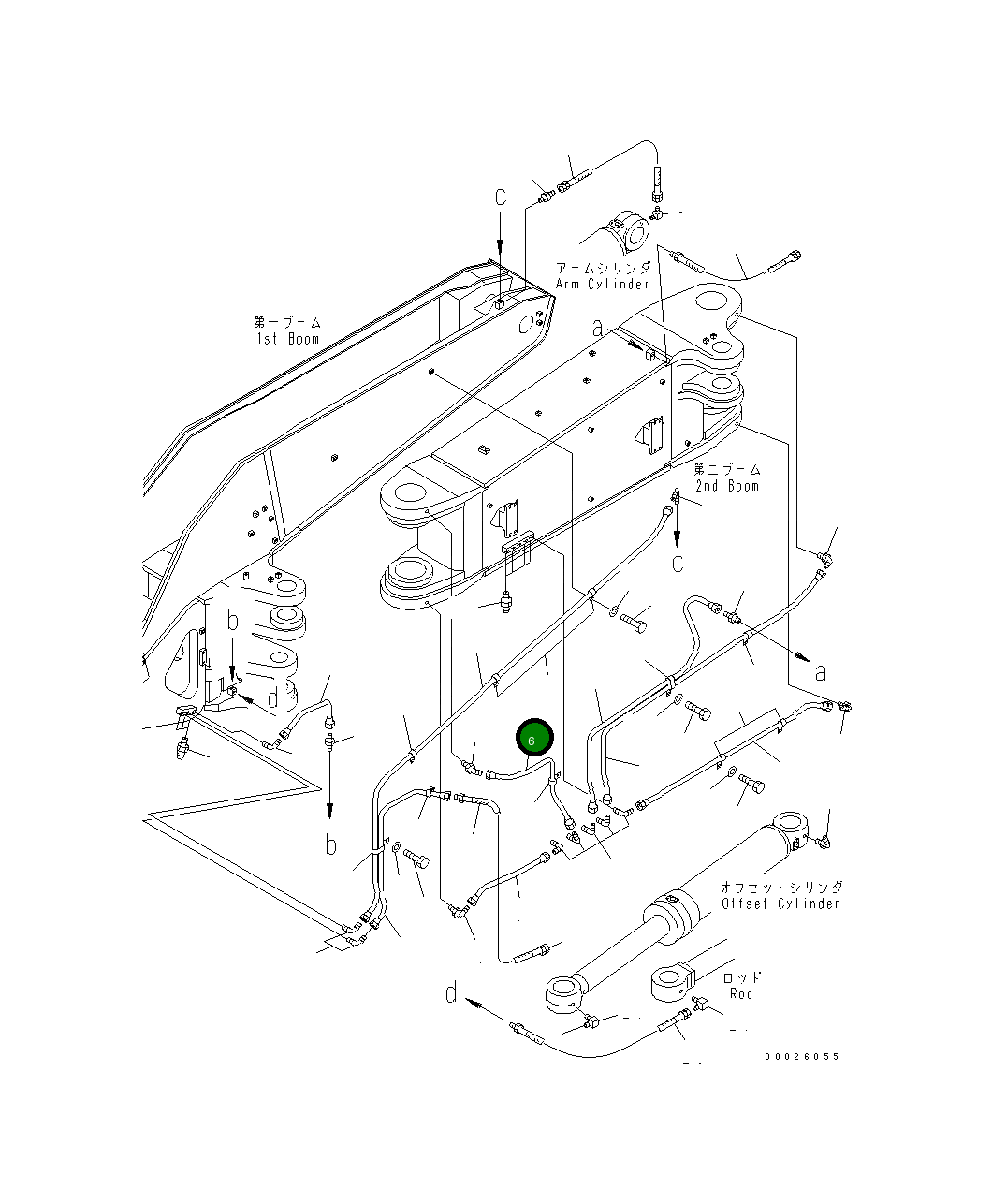 Трубка 208-70-64750 Komatsu