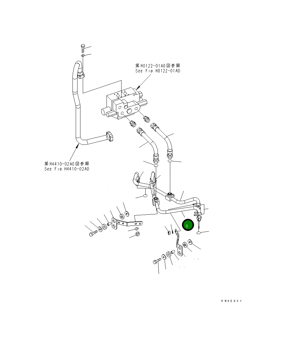 Трубка 424-62-31281 Komatsu