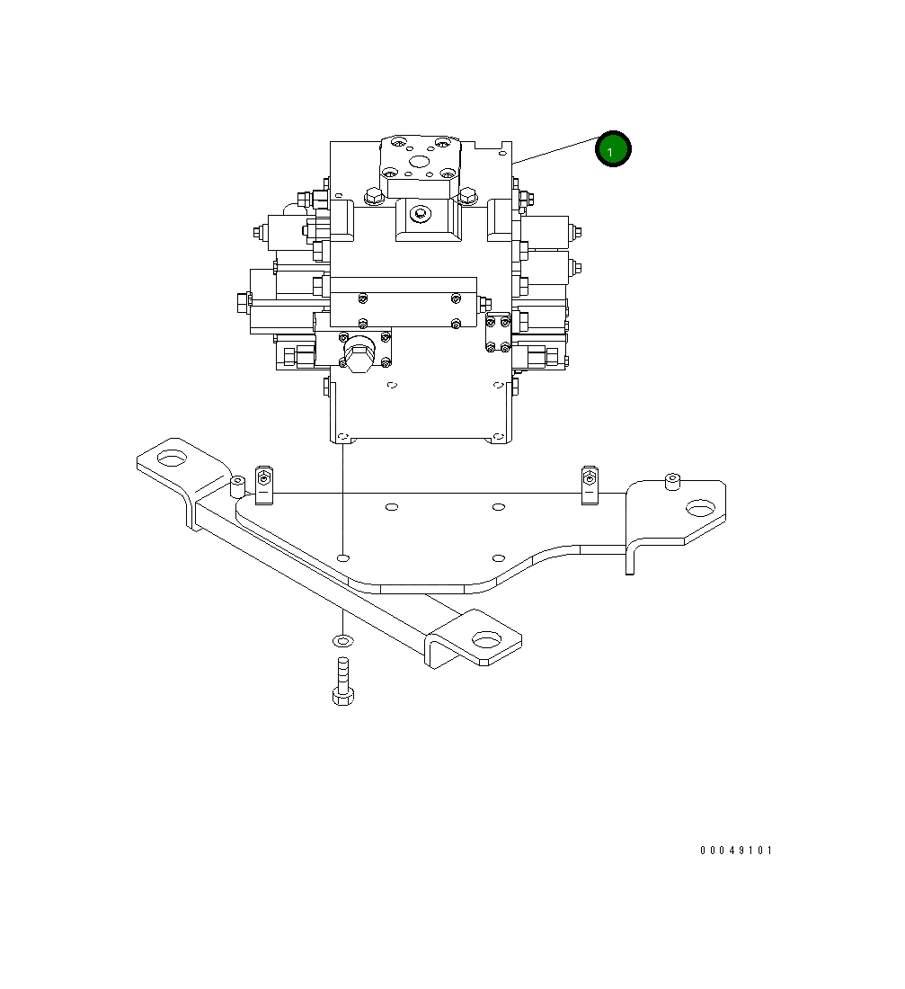 Управляющий клапан 723-43-12101 Komatsu
