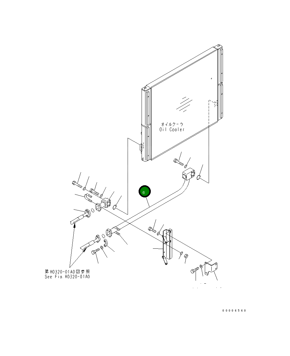 Трубка 209-64-11731 Komatsu