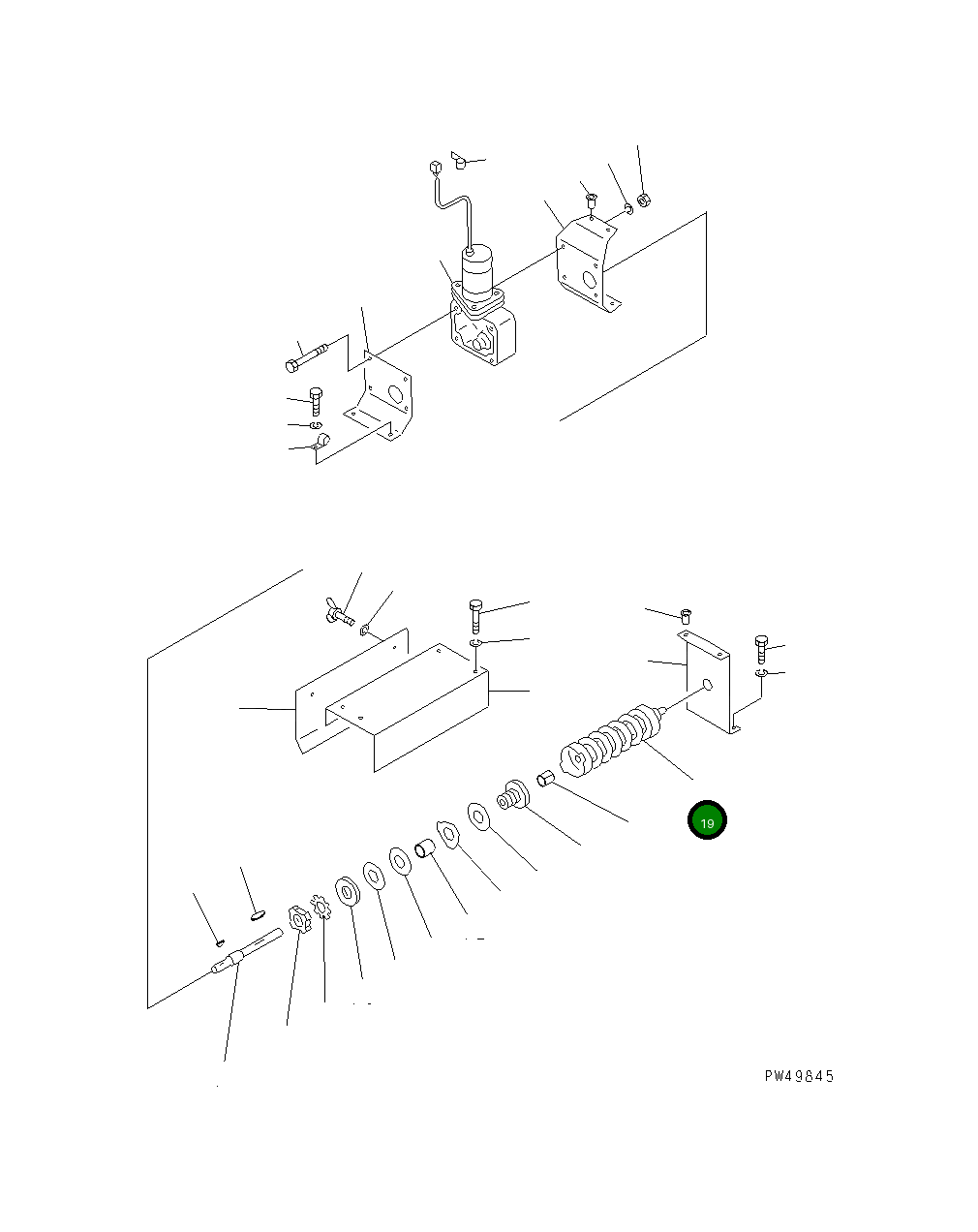 Червяк TA52615401 Komatsu