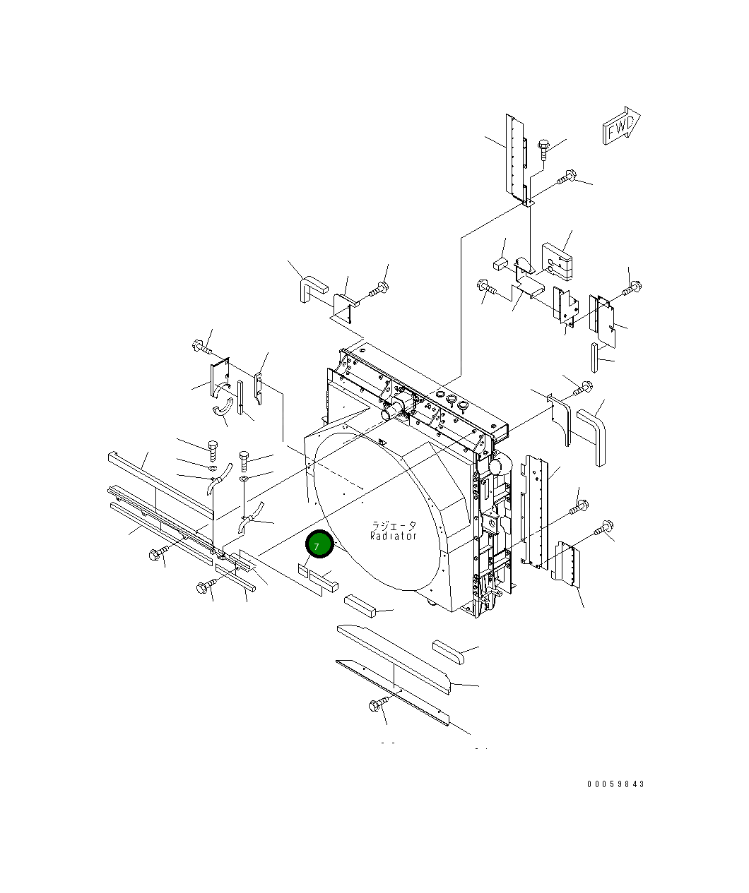 Уплотнение 569-03-88960 Komatsu