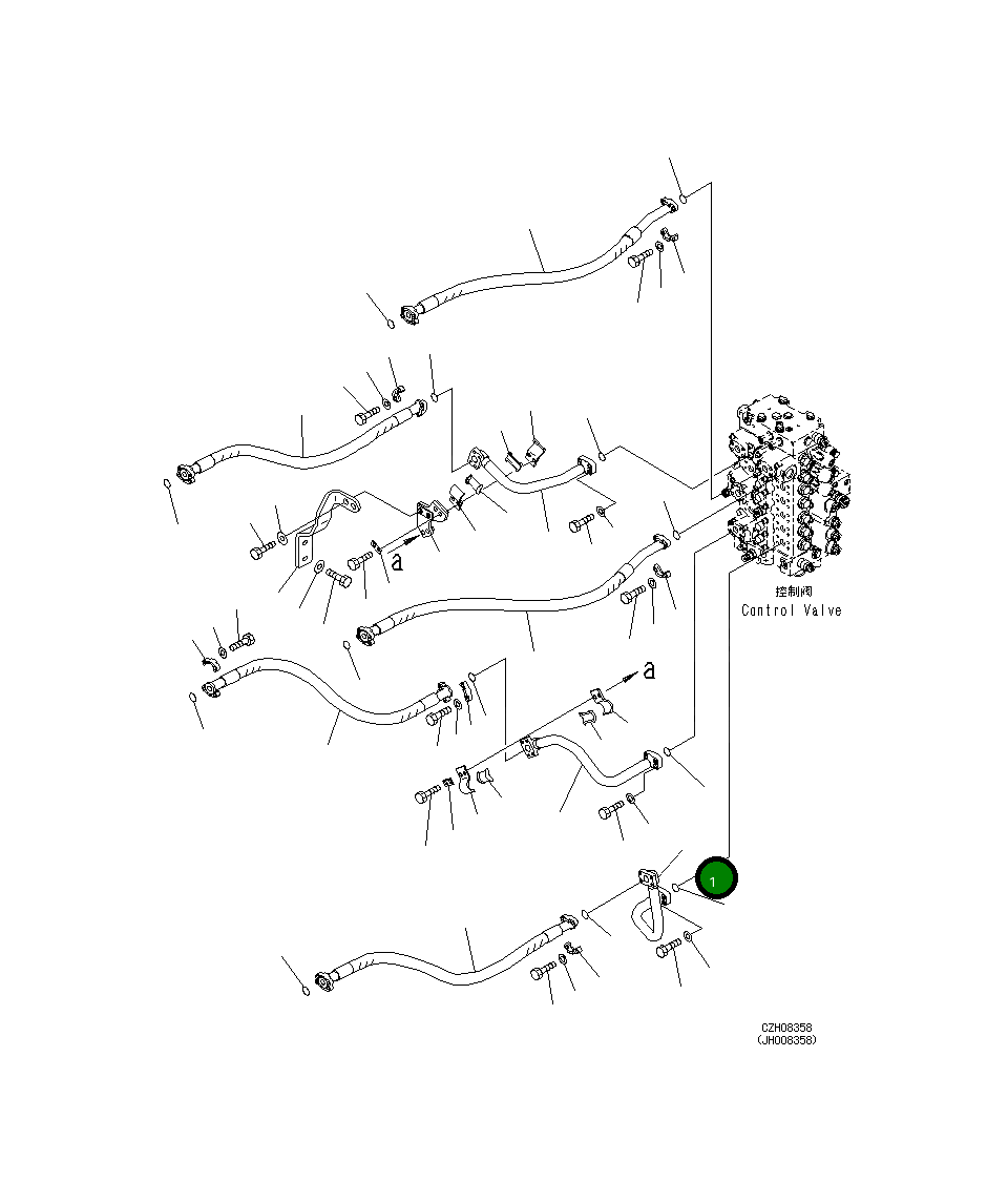 Трубка 207-62-71261 Komatsu