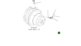 Угловой штуцер 21N-64-36460 Komatsu