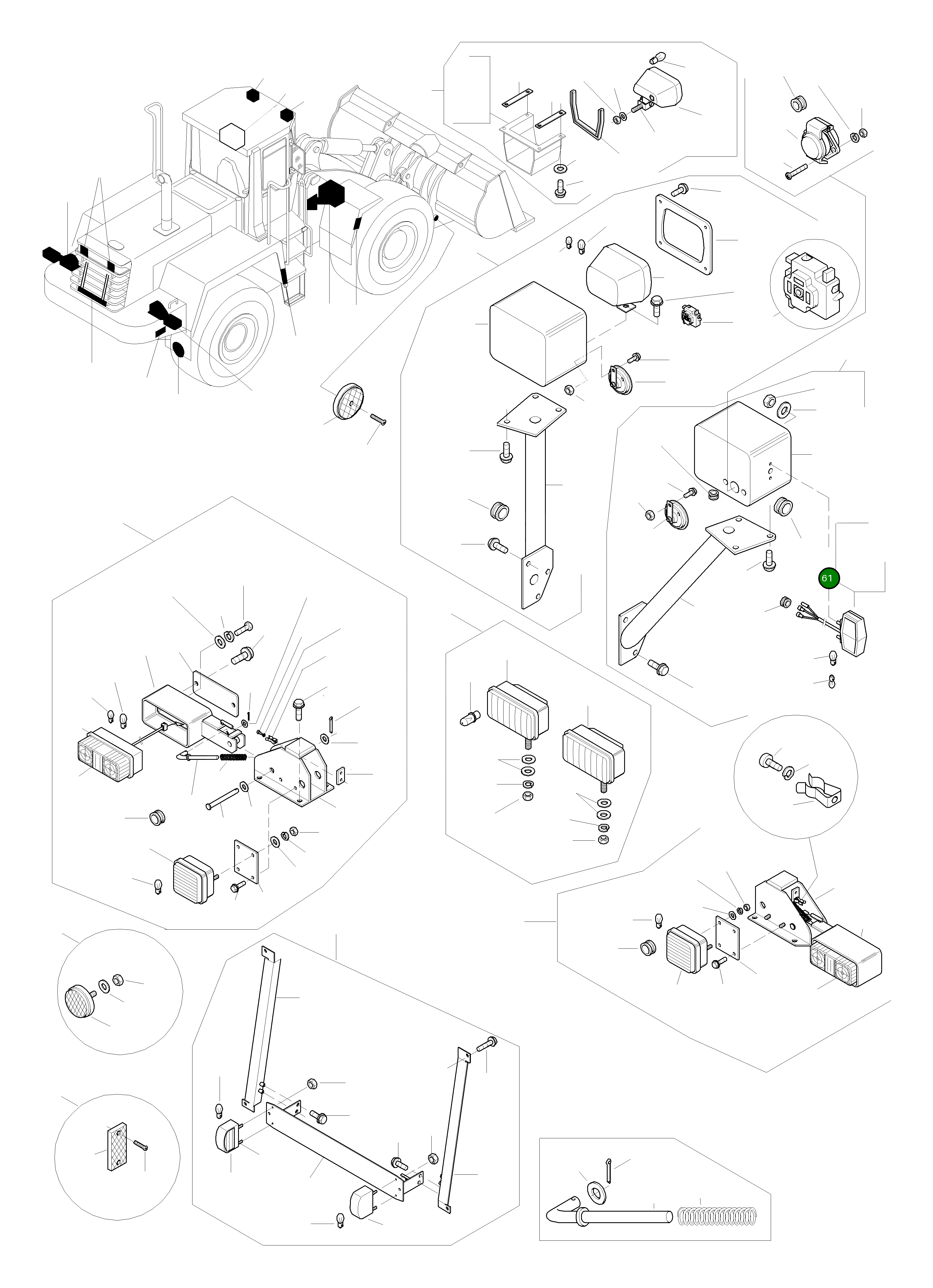 Фонарь указателя поворота 418-06-K2140 Komatsu