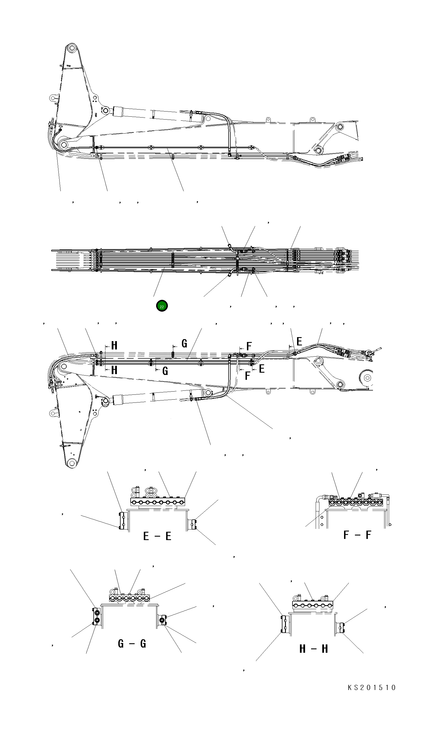 Трубка 206-62-KA840 Komatsu