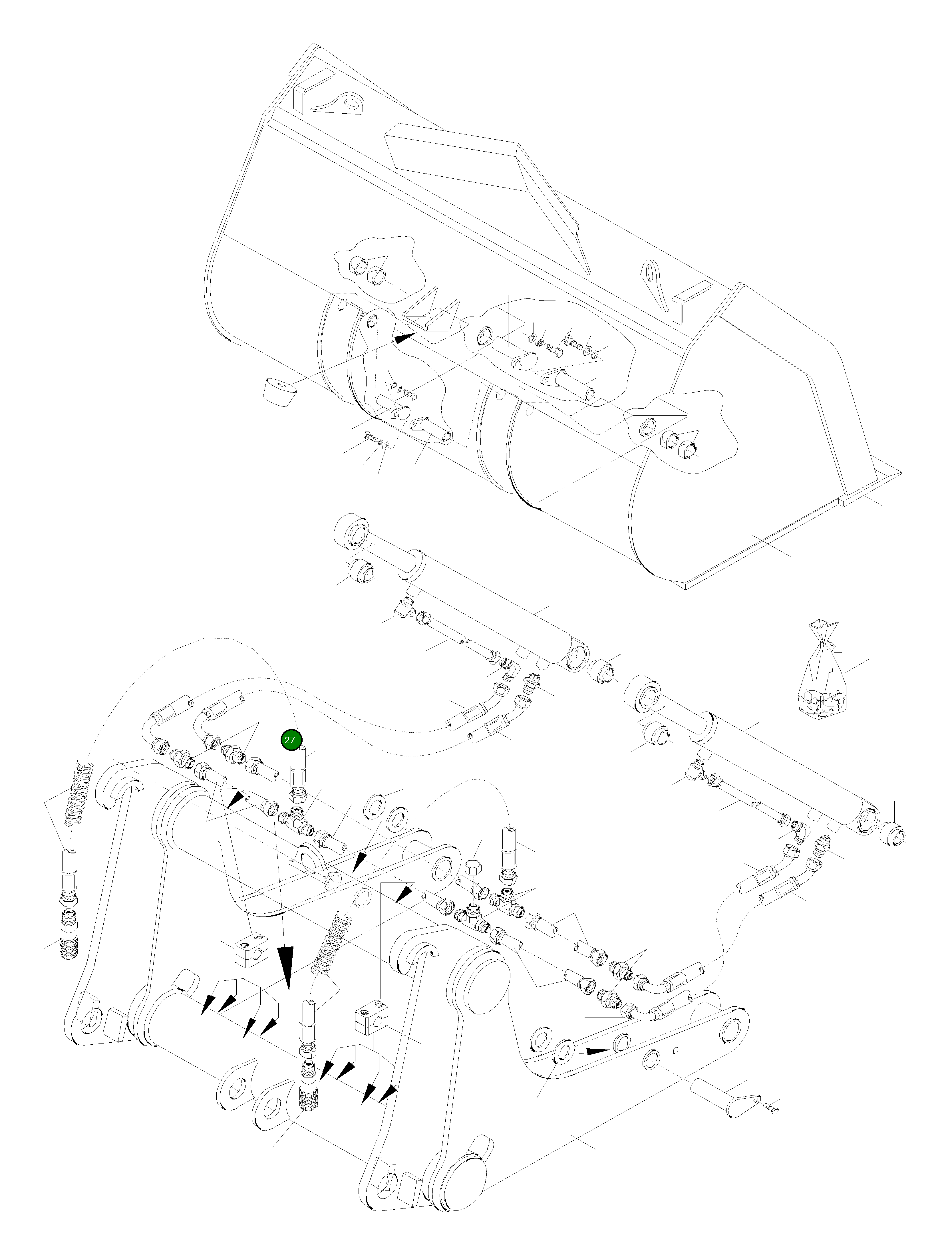 Труба 42Y-71-H0P46 Komatsu