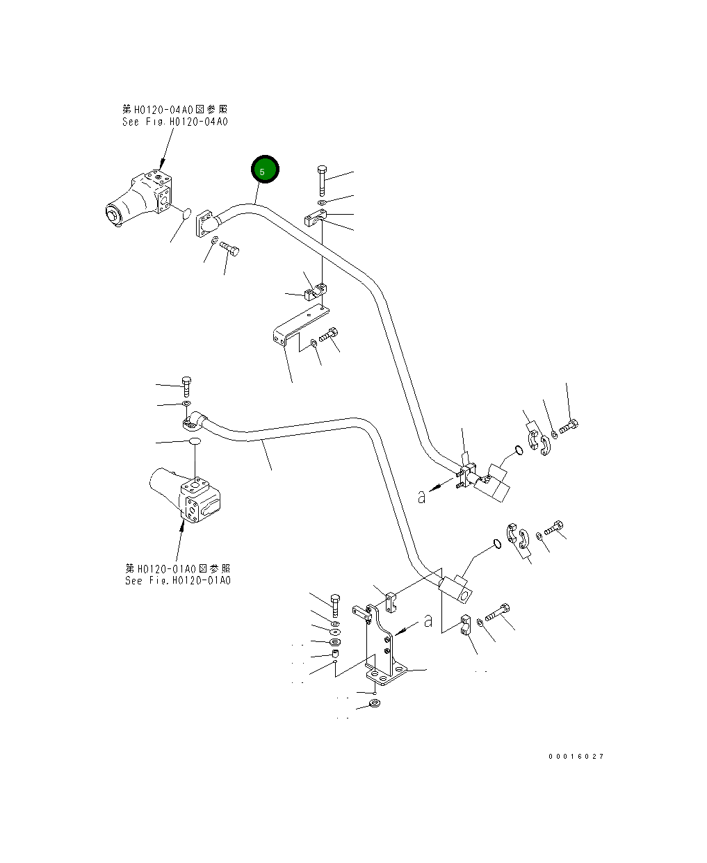 Трубка 209-64-13710 Komatsu