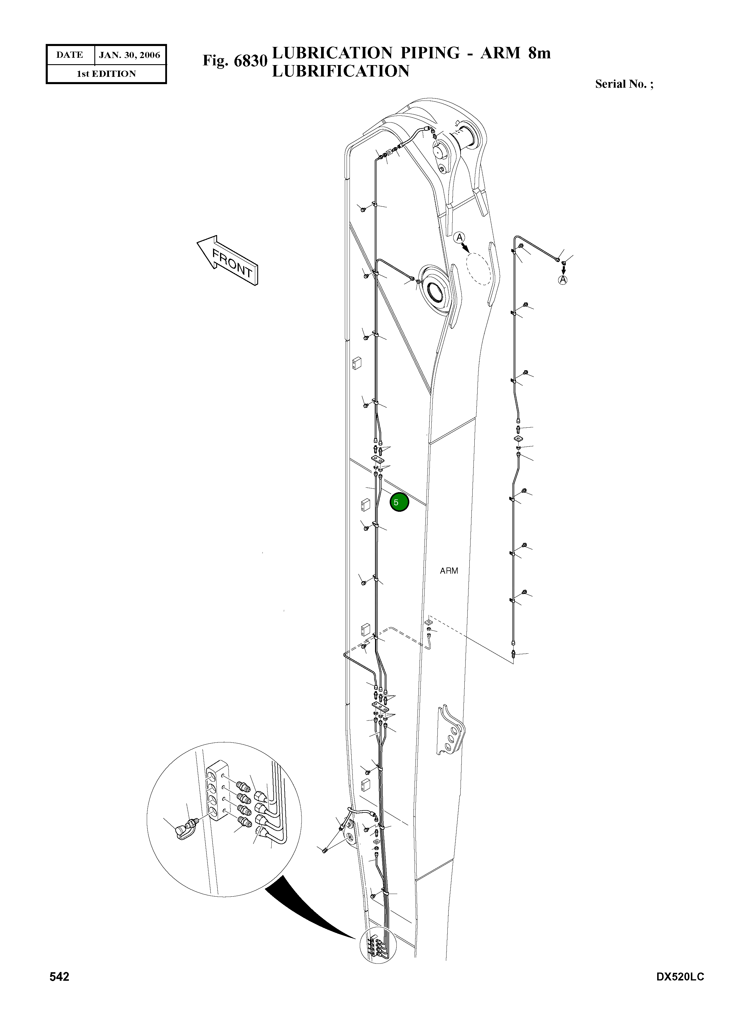 Труба K1016059 Komatsu
