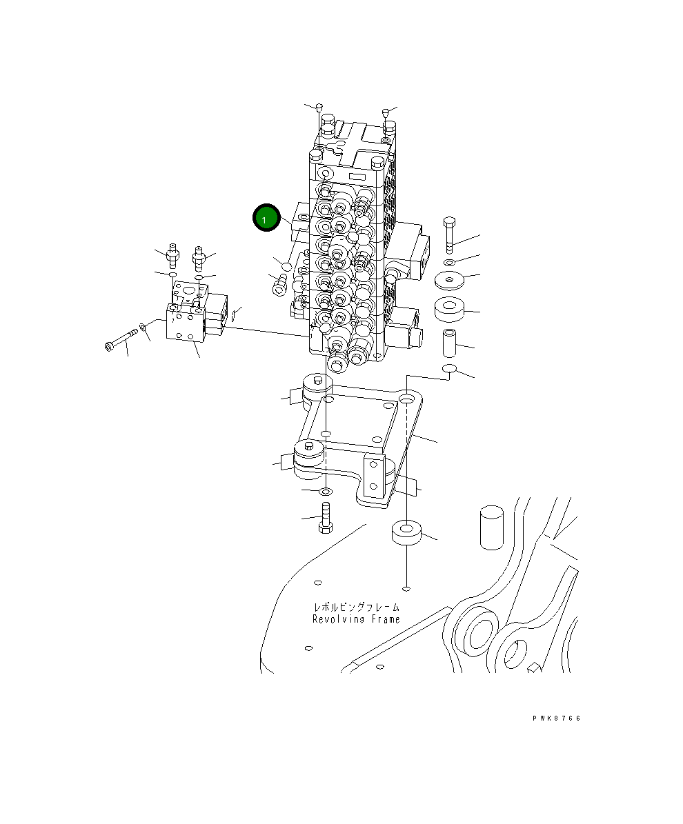 Управляющий клапан 723-58-13204 Komatsu