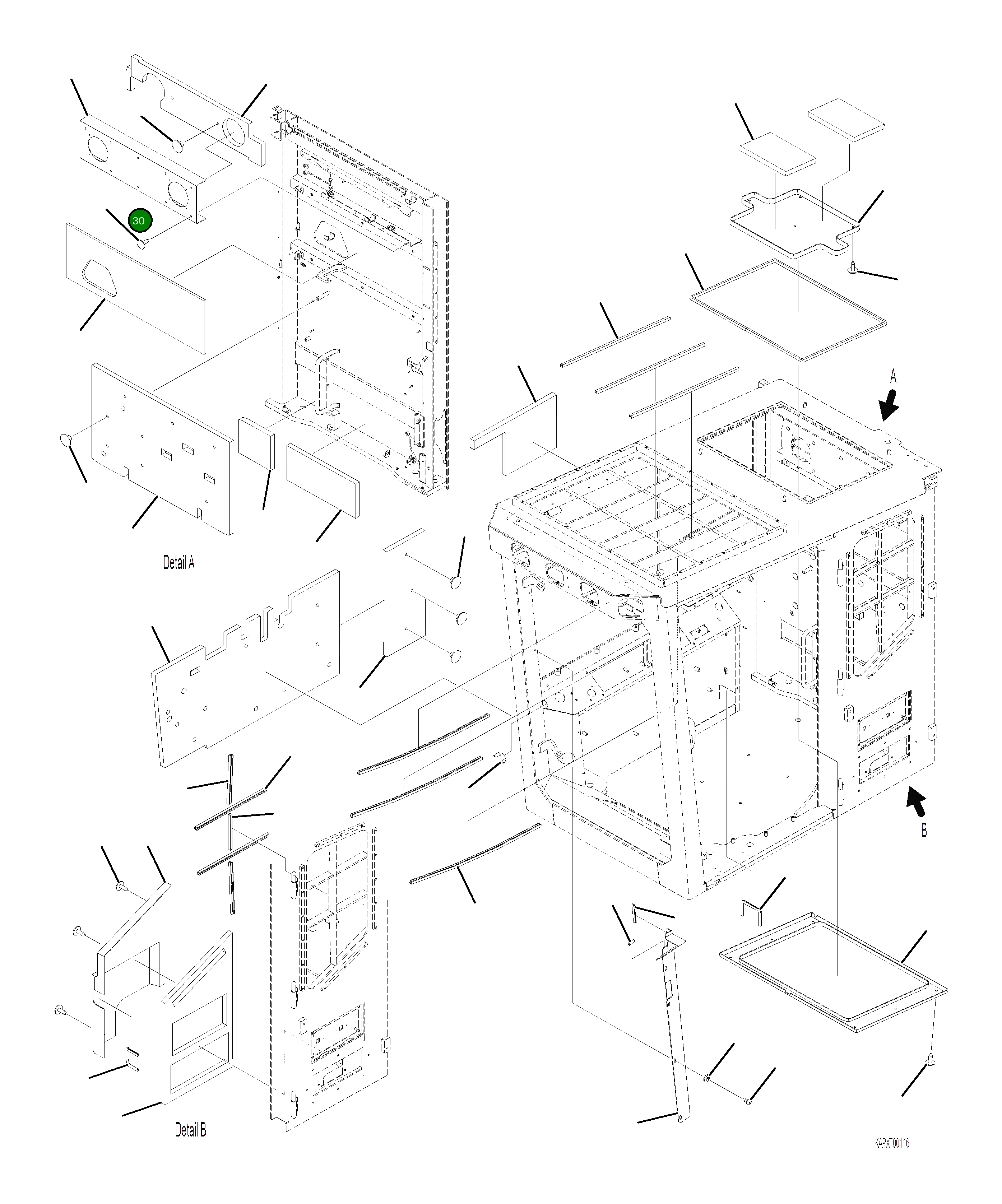 Уплотнение 4A1-53-24430 Komatsu