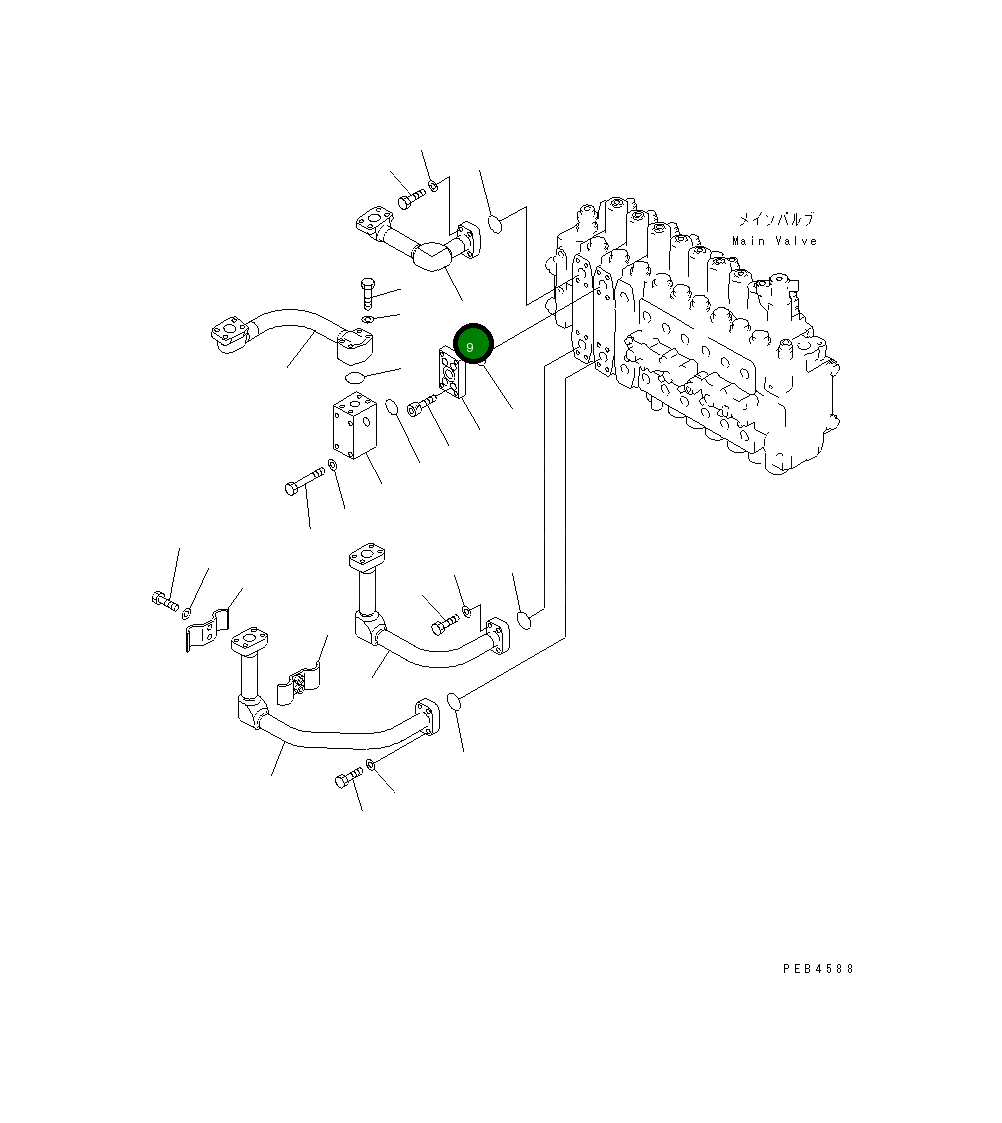 Трубка 208-62-67830 Komatsu
