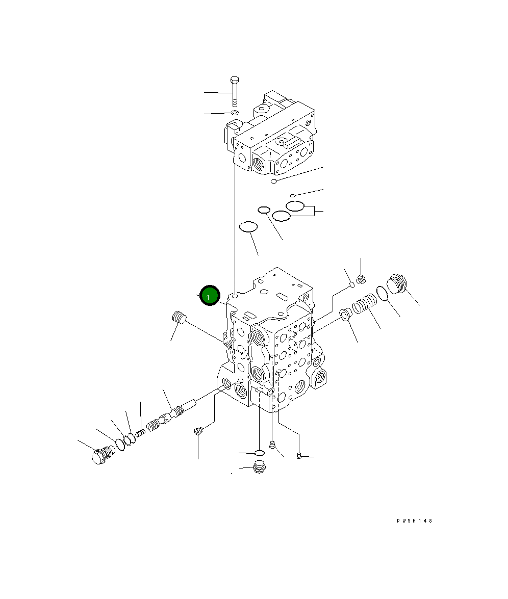 Управляющий клапан 723-64-22200 Komatsu