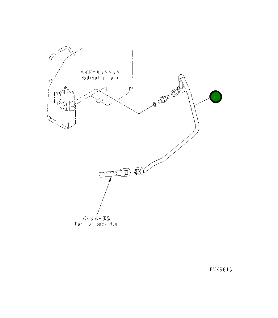 Трубка 104-Y69-4110 Komatsu
