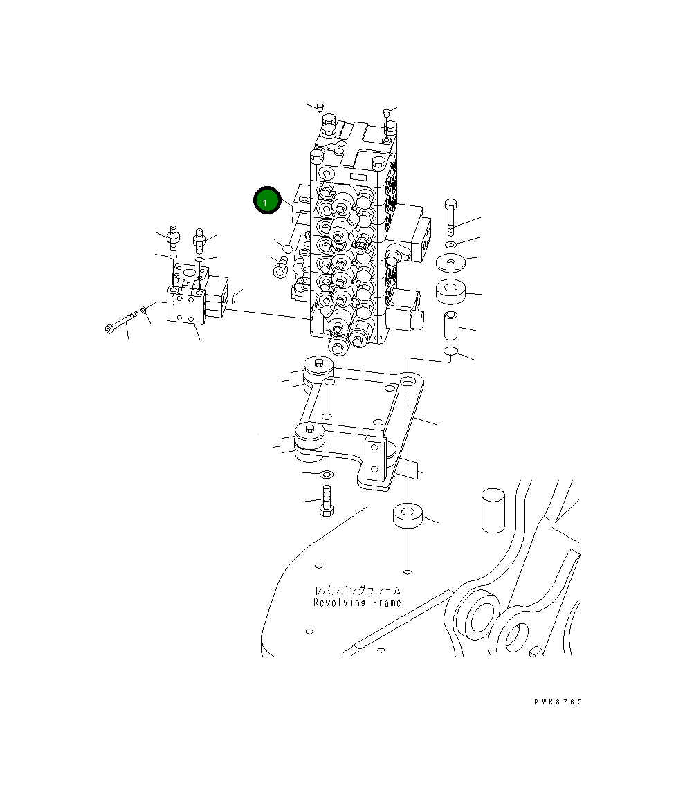 Управляющий клапан 723-57-13204 Komatsu