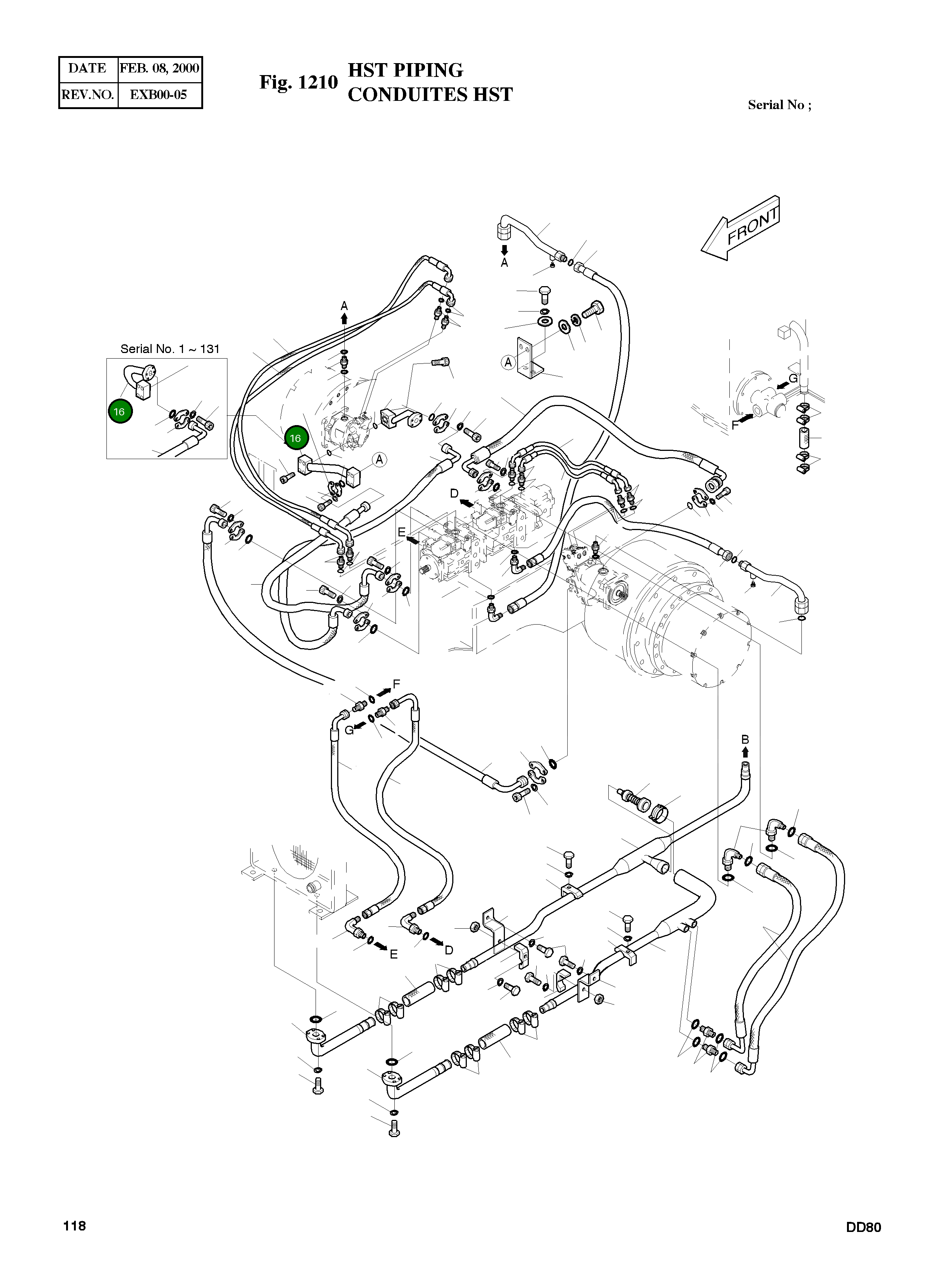 Труба 5140-1088A Komatsu