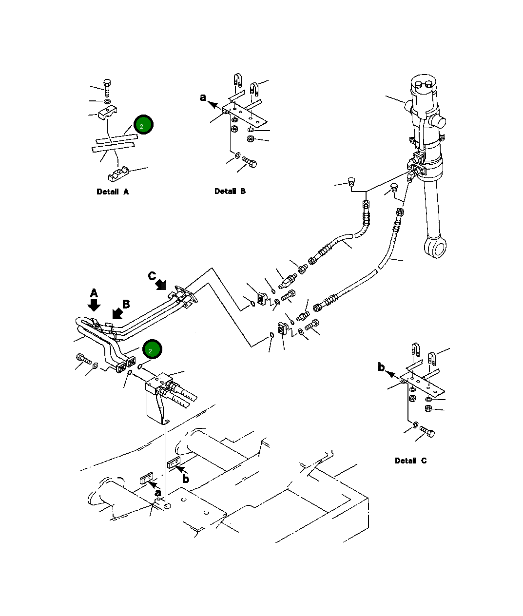 Трубка 209-62-52720 Komatsu