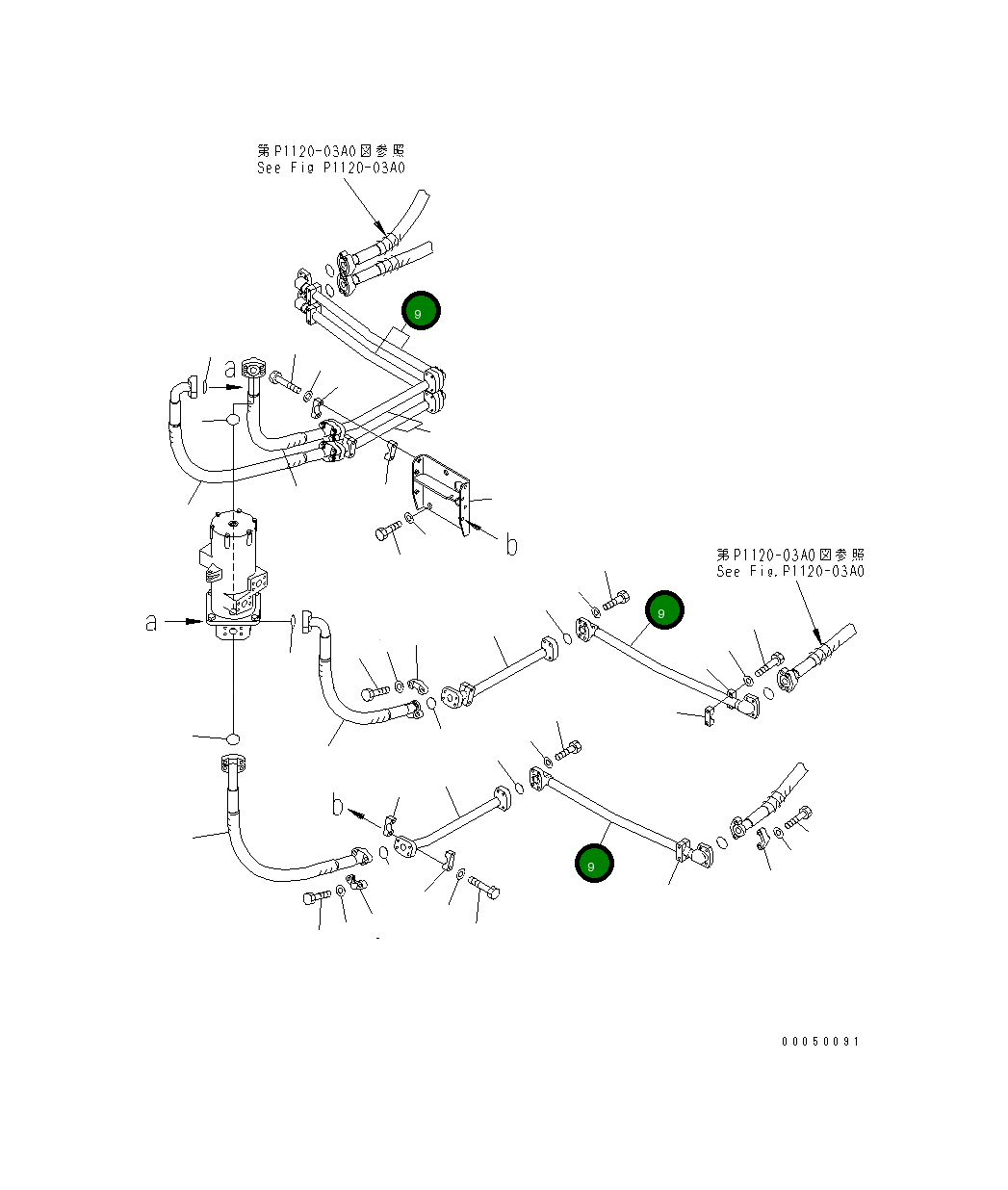 Трубка 21T-64-34111 Komatsu