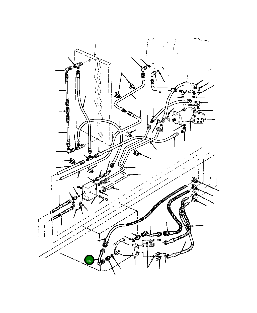 Трубка 1219 996 H1 Komatsu