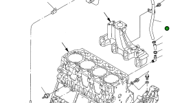 Труба YM123910-39600 Komatsu