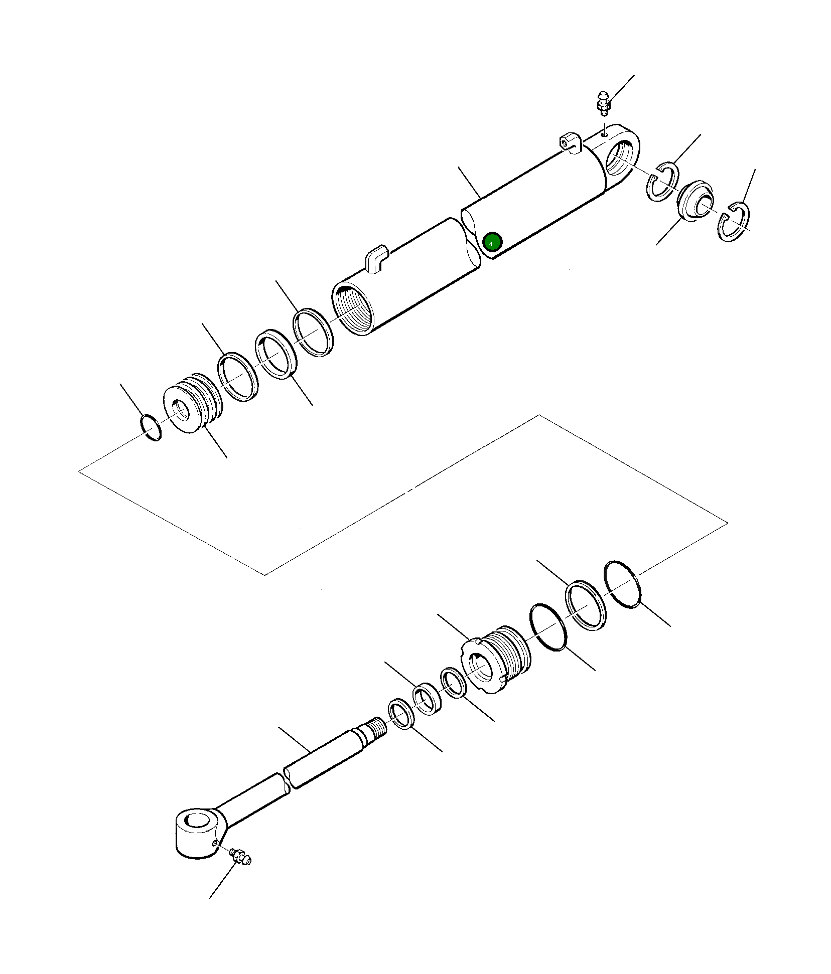 Цилиндр 200073701 Komatsu