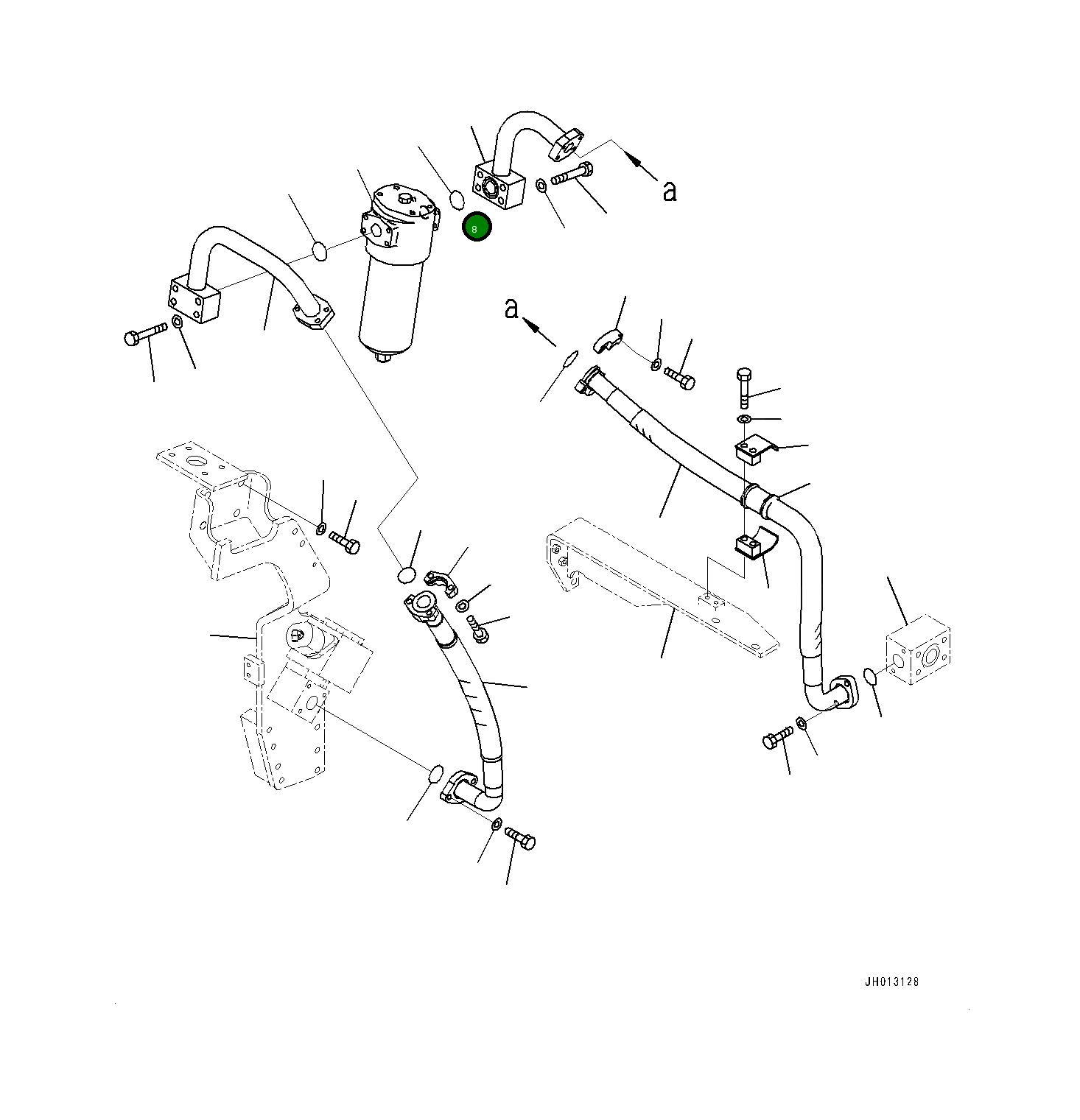 Трубка 208-62-76761 Komatsu