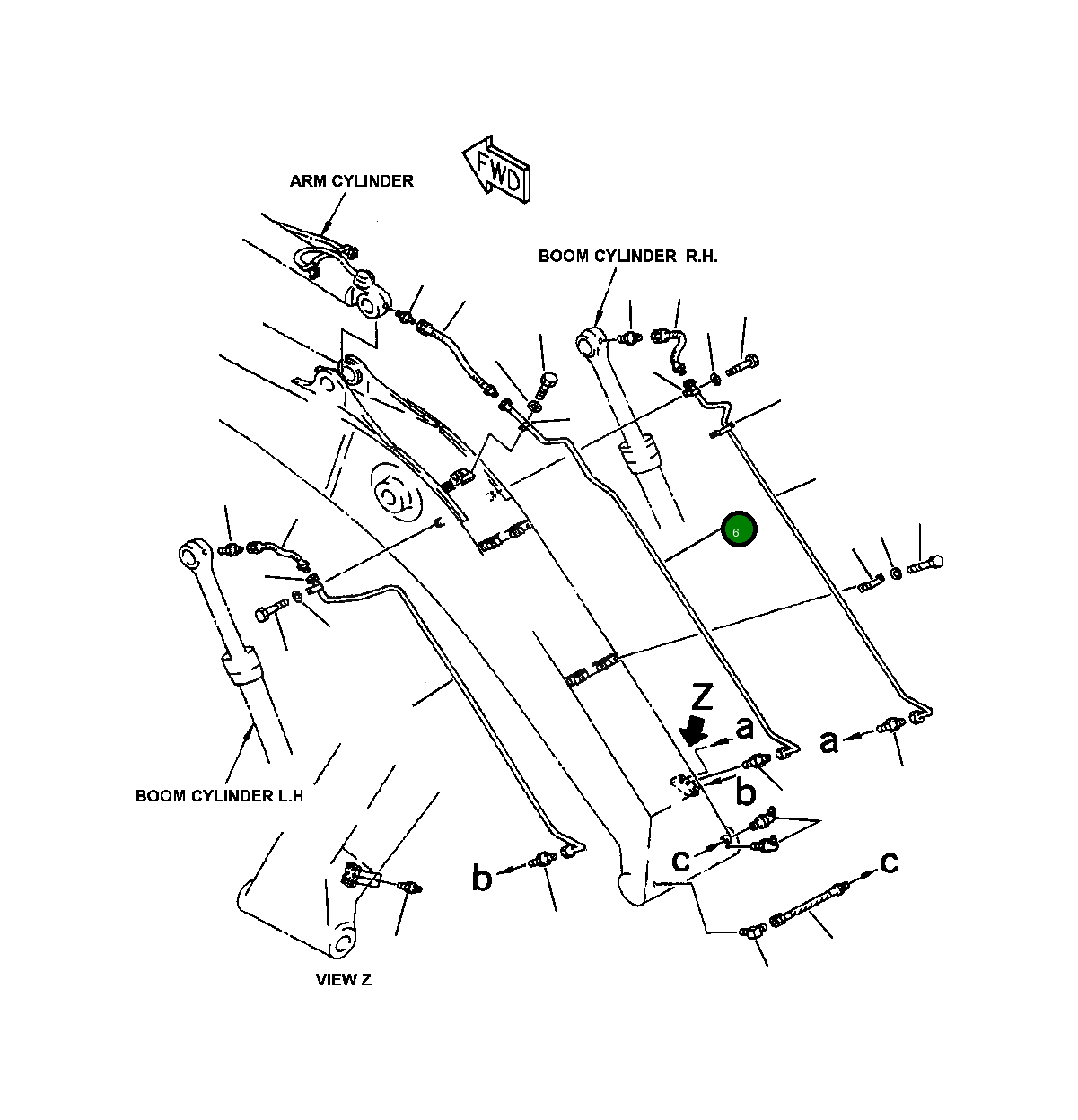Трубка 208-70-63330 Komatsu