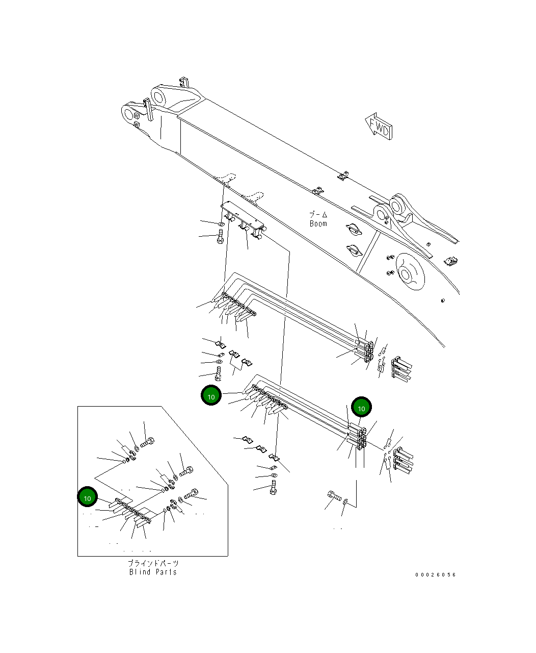 Трубка 208-62-65812 Komatsu