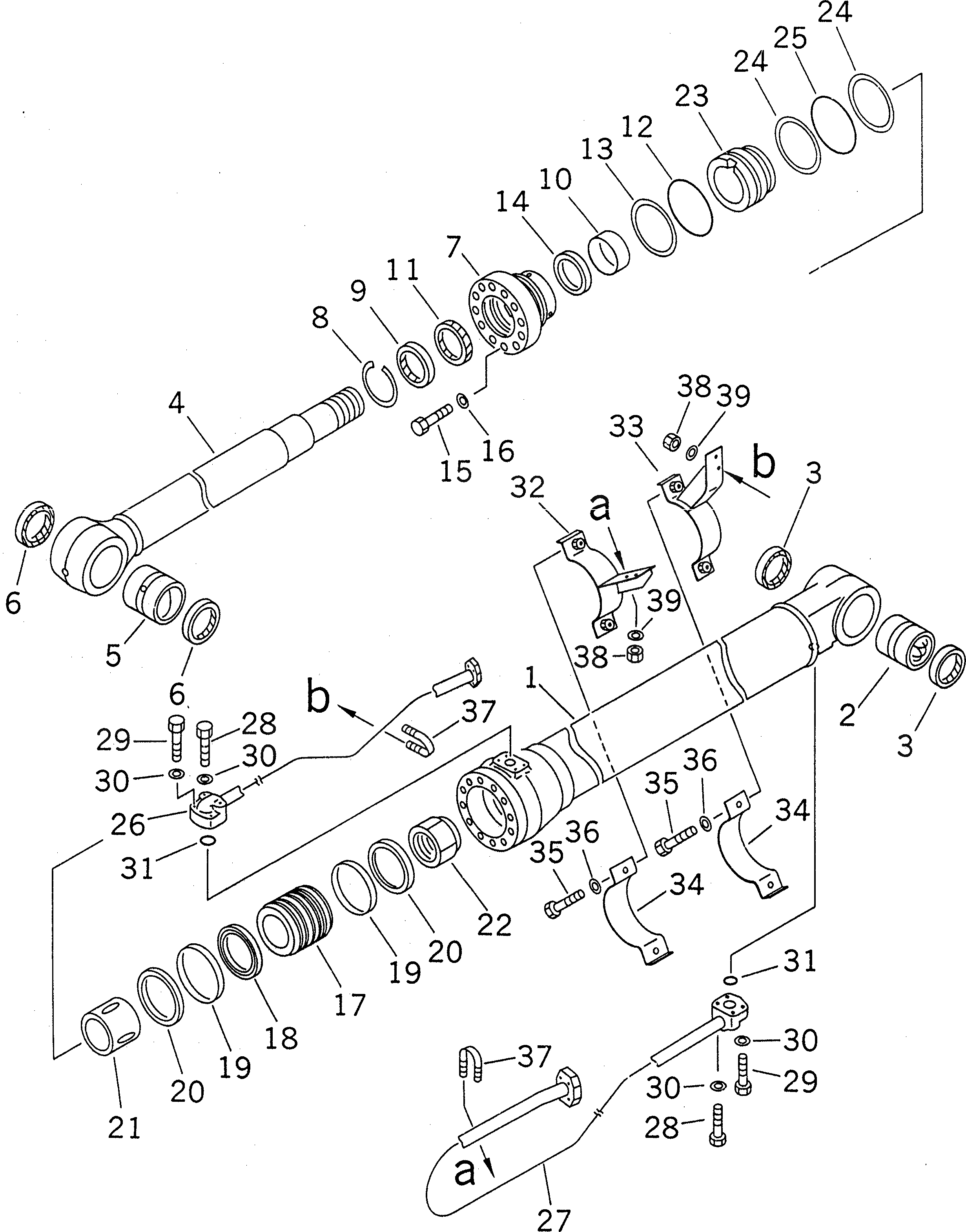 Цилиндр 20Y-63-52341 Komatsu
