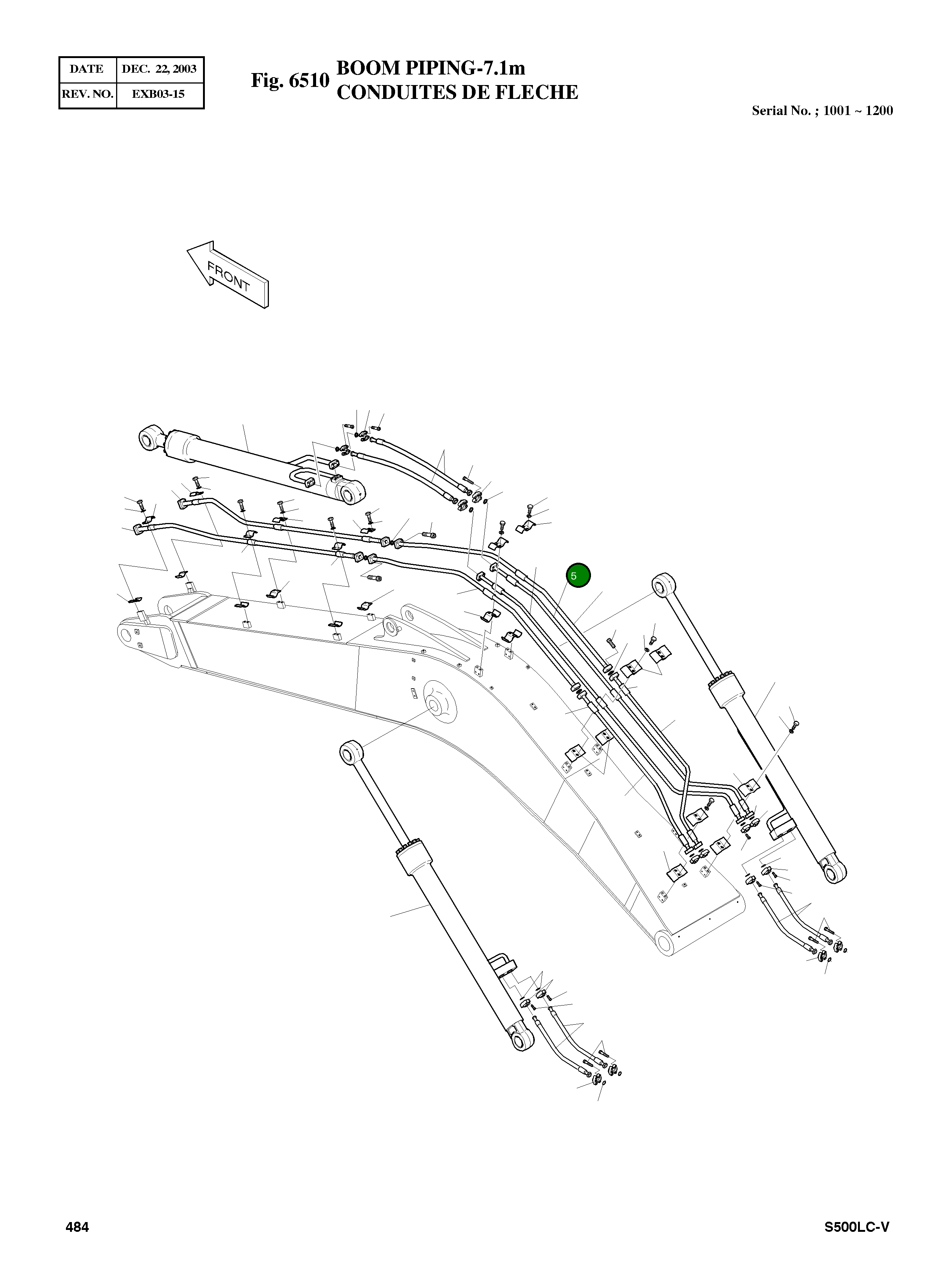 Труба 140-00864B Komatsu