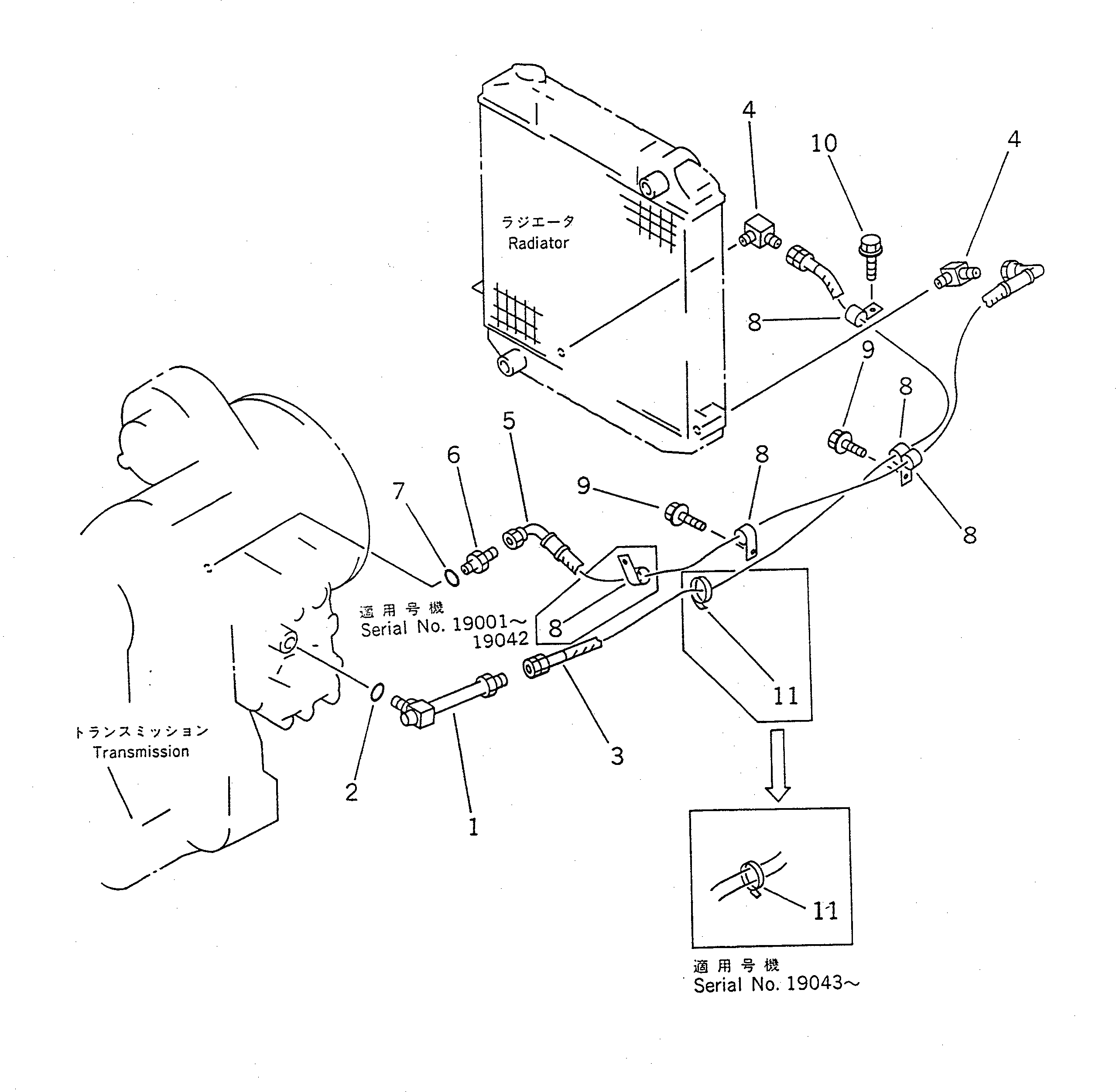 Шланг 415-16-11541 Komatsu