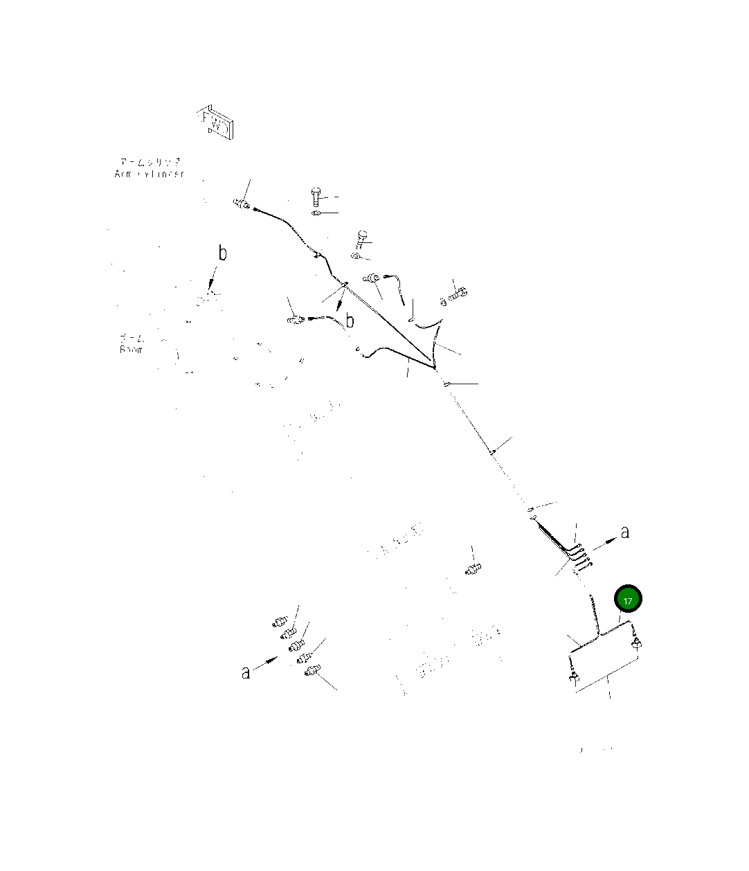 Трубка 208-70-41350 Komatsu