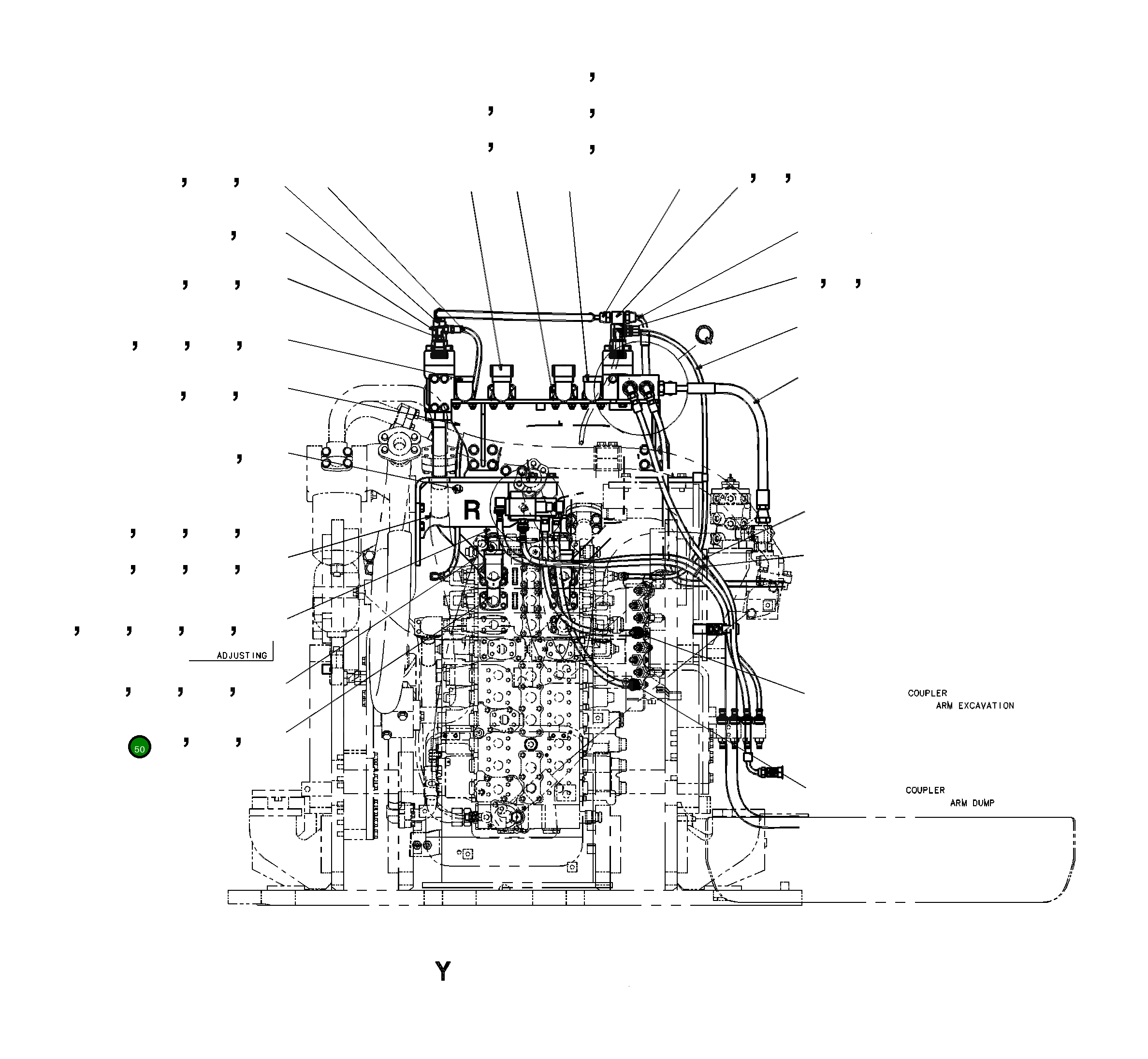 Трубка 208-62-85170 Komatsu