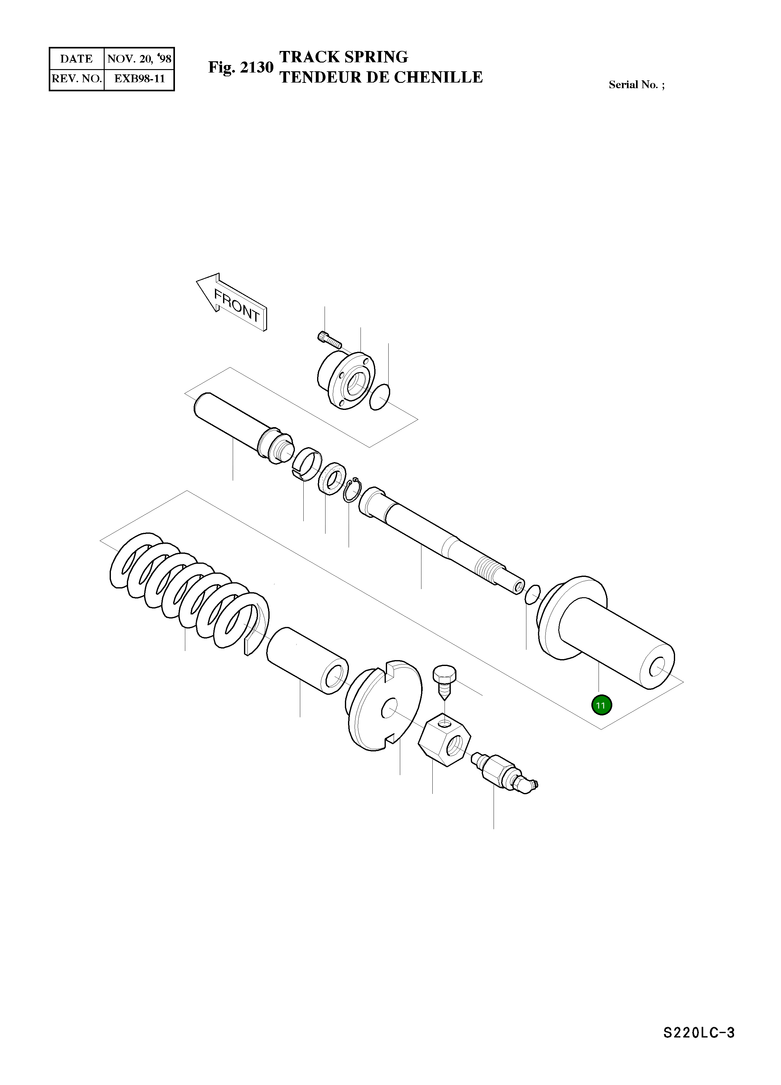Цилиндр 2440-1055A Komatsu