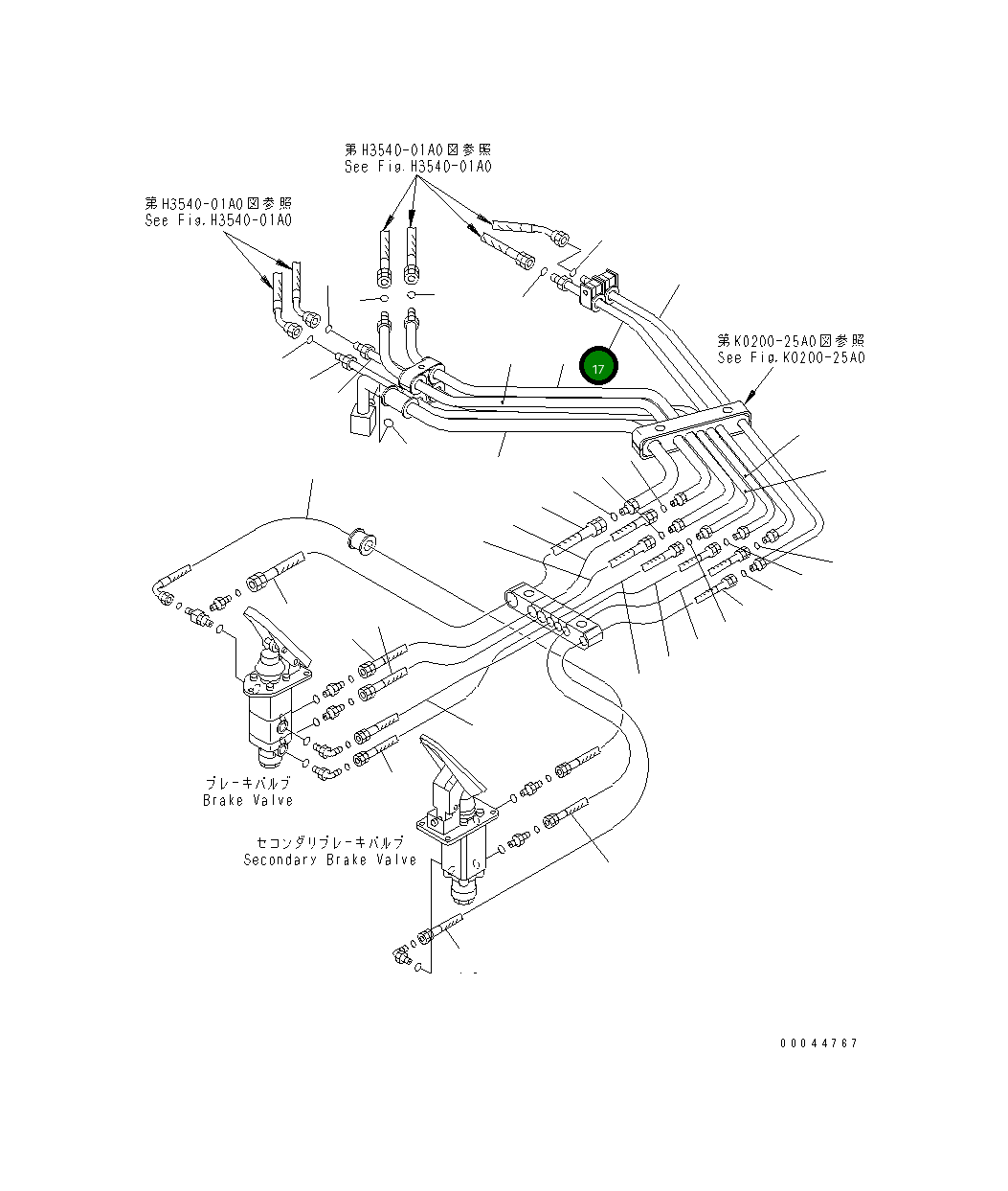 Трубка 569-43-83382 Komatsu