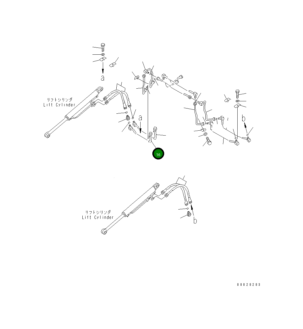 Трубка 104-Y16-5440 Komatsu