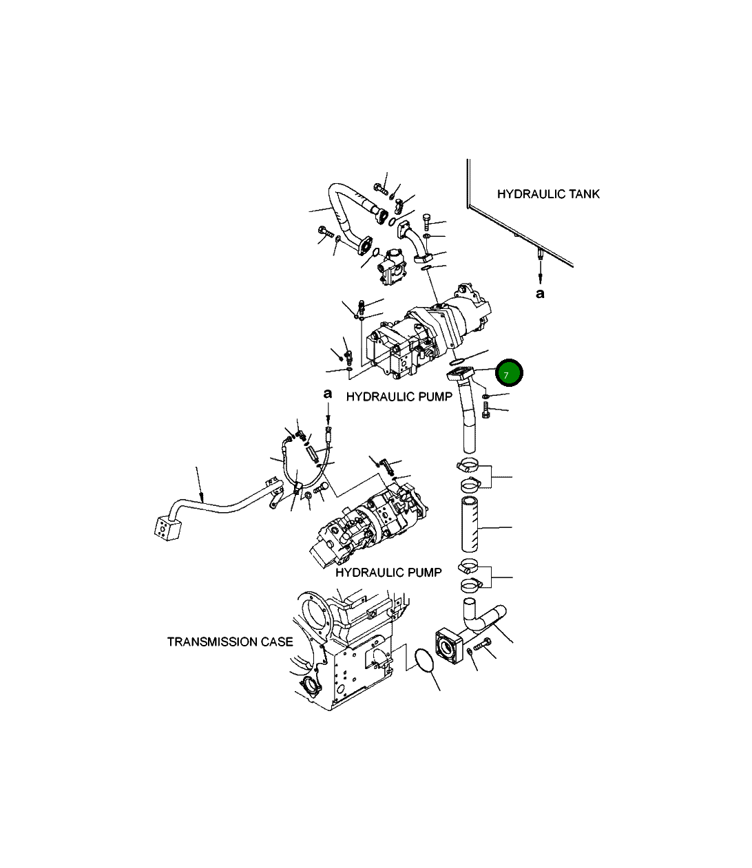 Трубка 424-16-41122 Komatsu