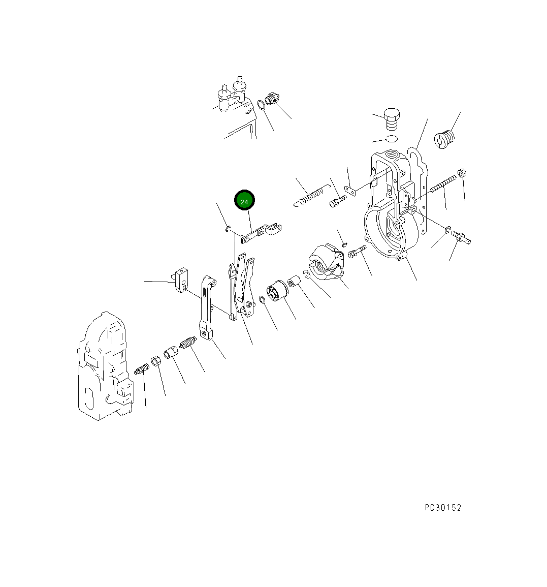 Тяга YMX1542303920 Komatsu