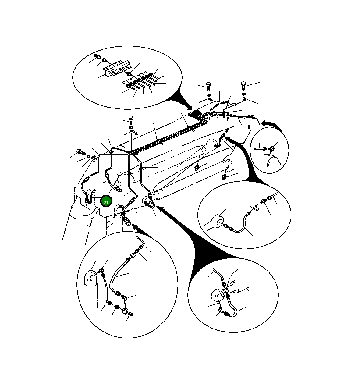 Трубка 209-72-56220 Komatsu