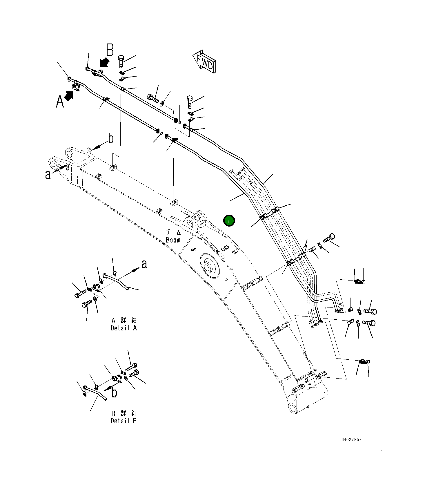 Трубка 207-62-74112 Komatsu