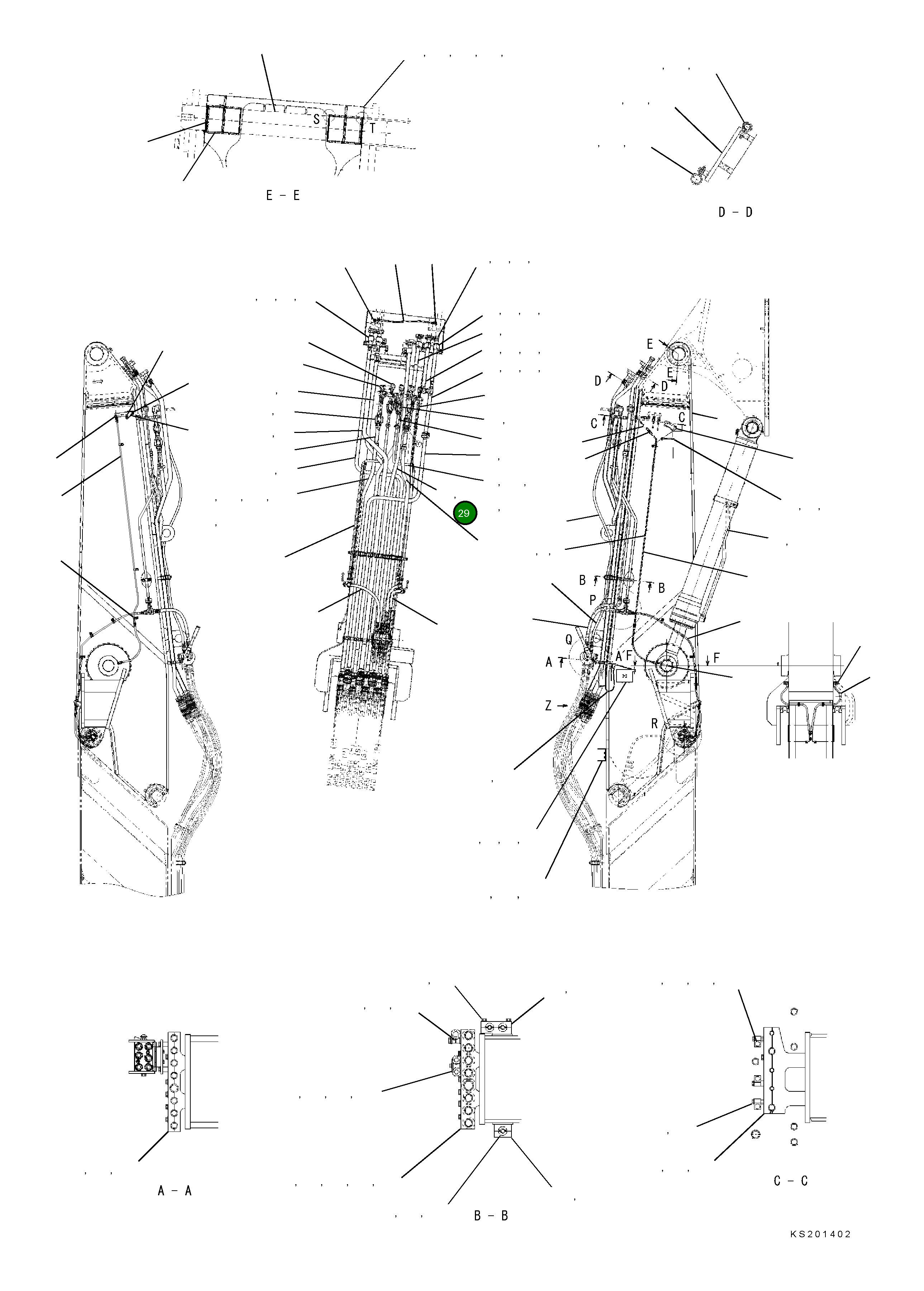 Трубка 208-62-KC920 Komatsu