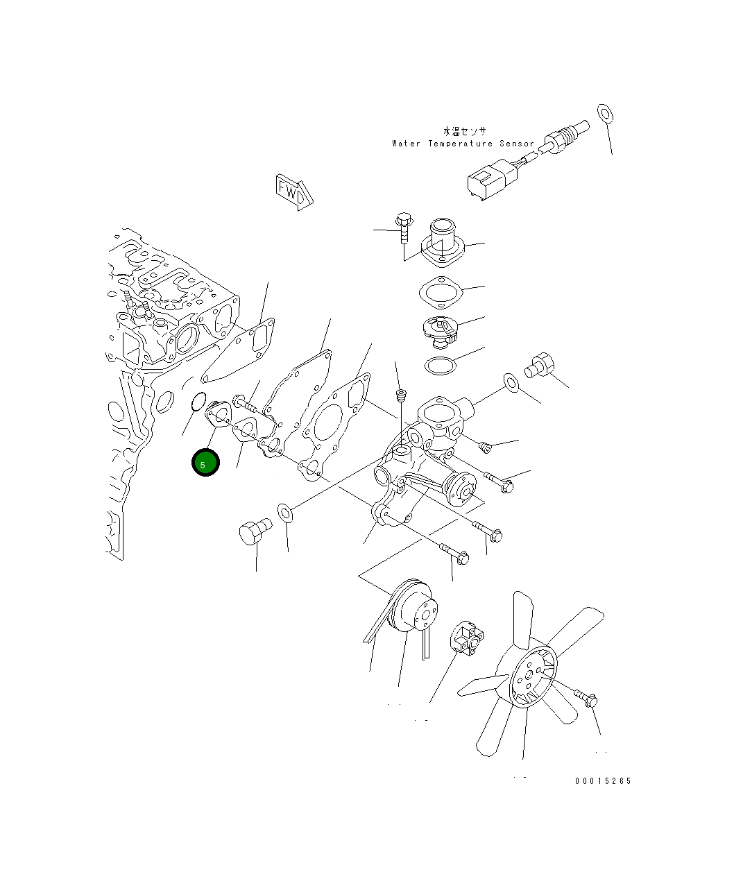 Труба YM119810-42290 Komatsu