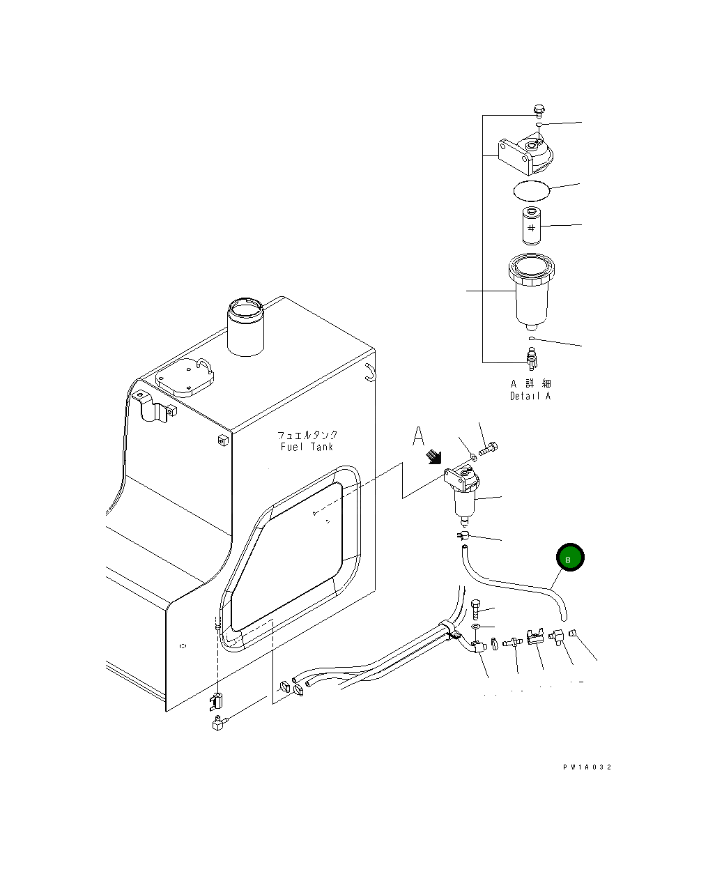 Трубка 07270-40703 Komatsu