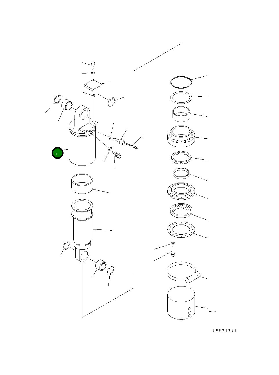 Цилиндр 567-50-72111 Komatsu