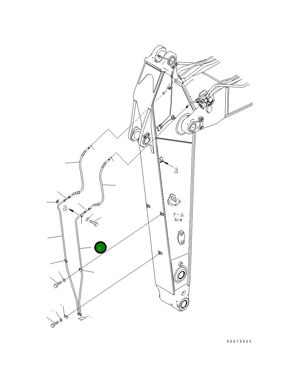 Трубка 208-62-75270 Komatsu
