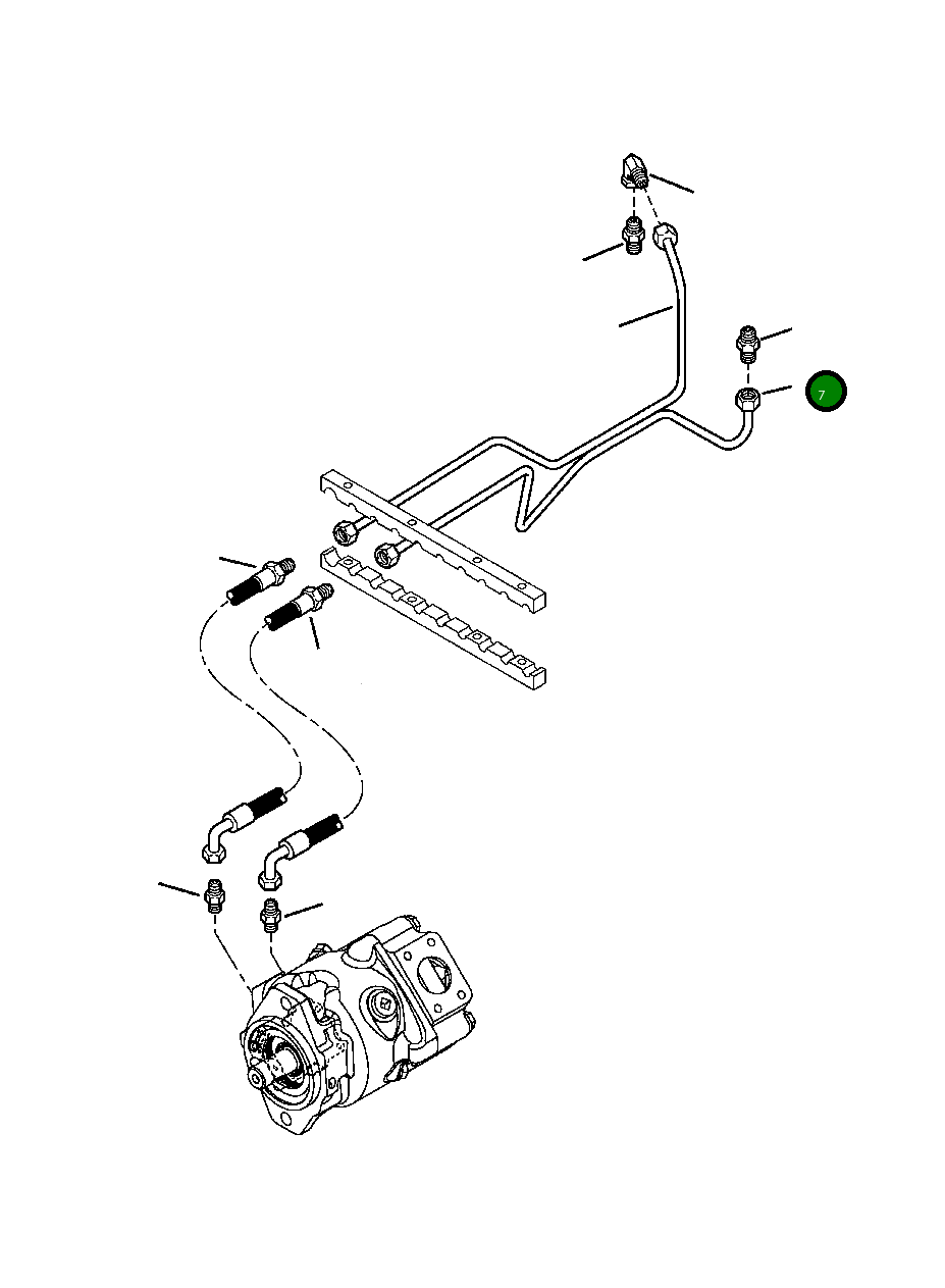 Трубка 42N-62-13150 Komatsu
