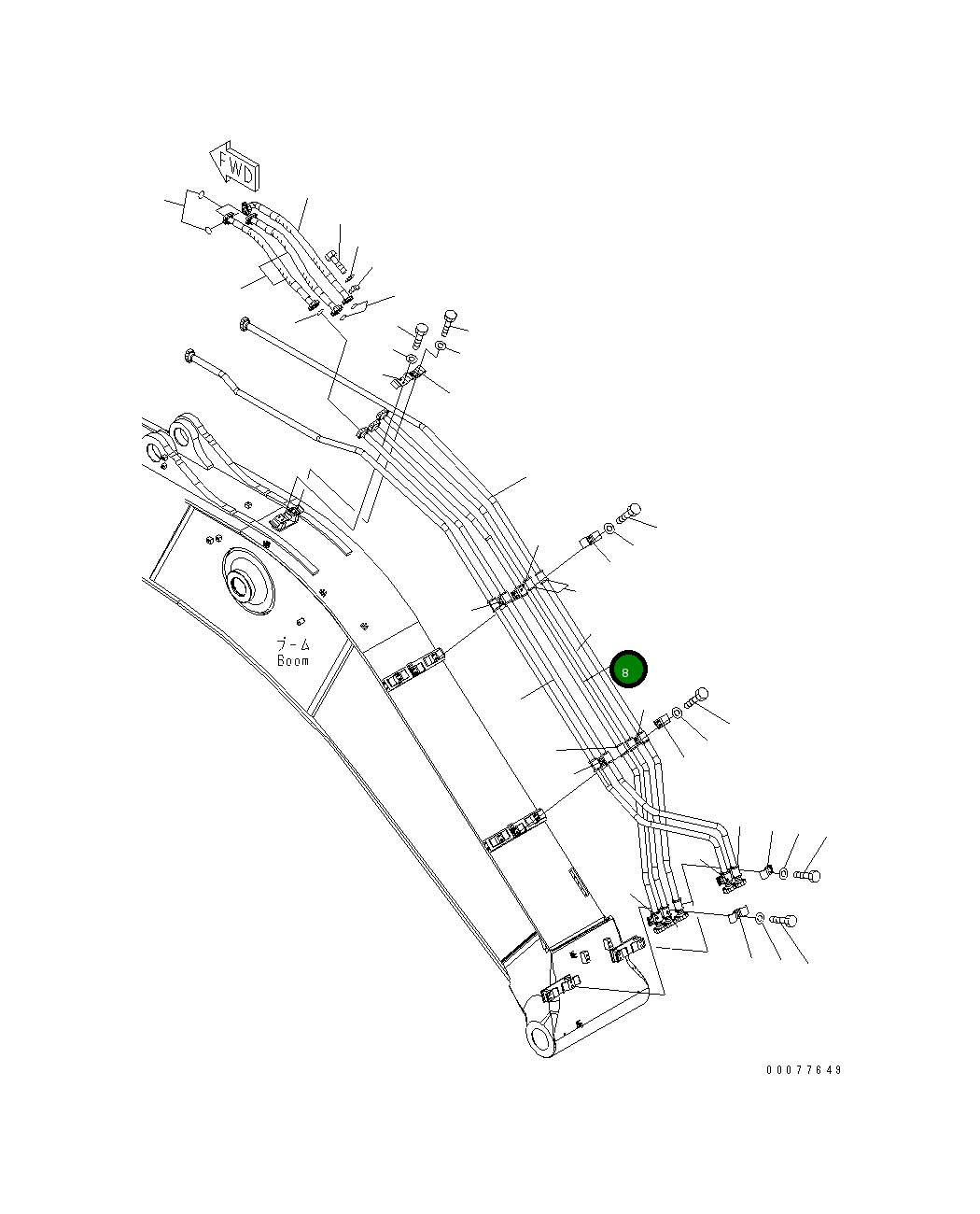 Трубка 208-62-74770 Komatsu