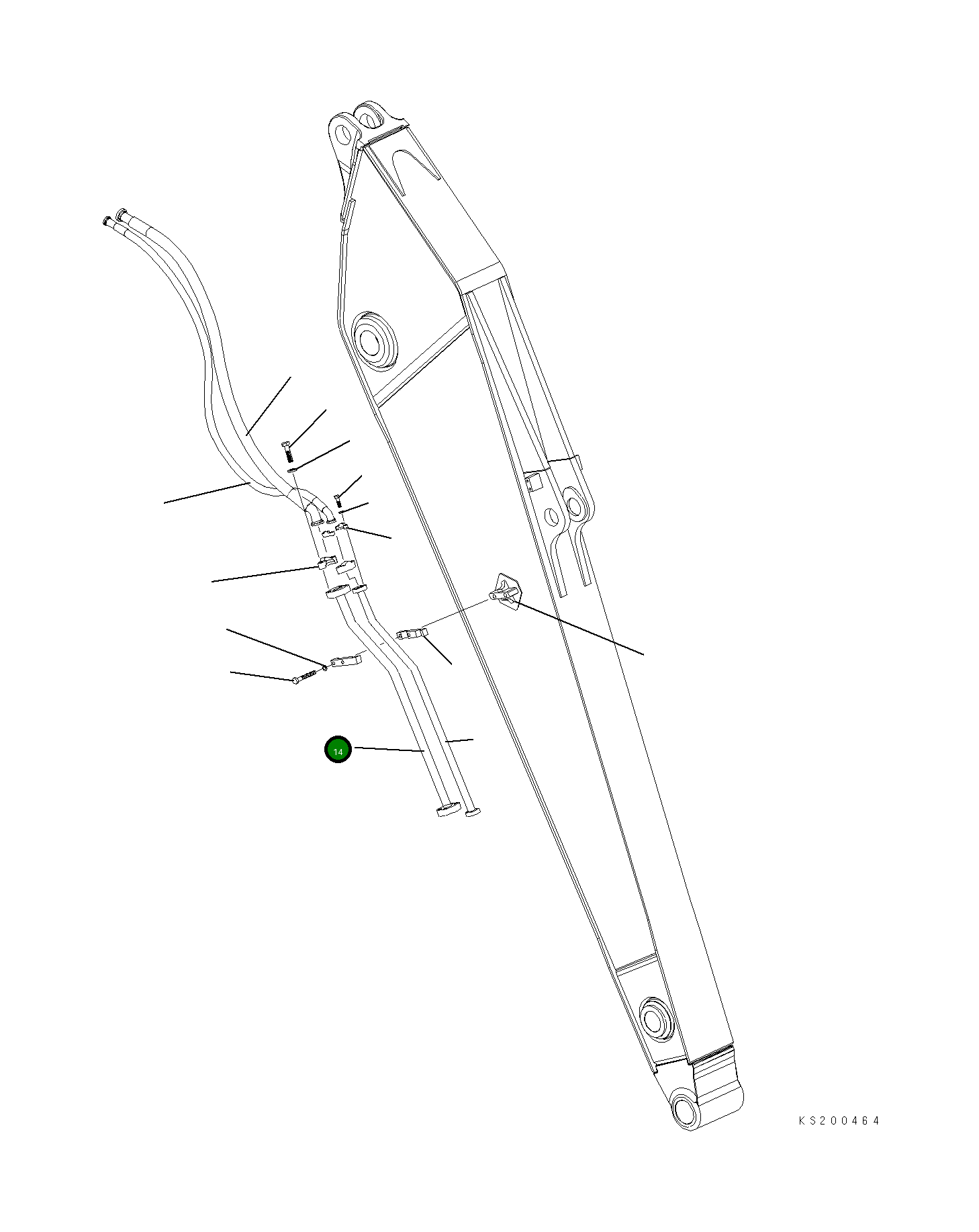 Трубка 209-970-K430 Komatsu