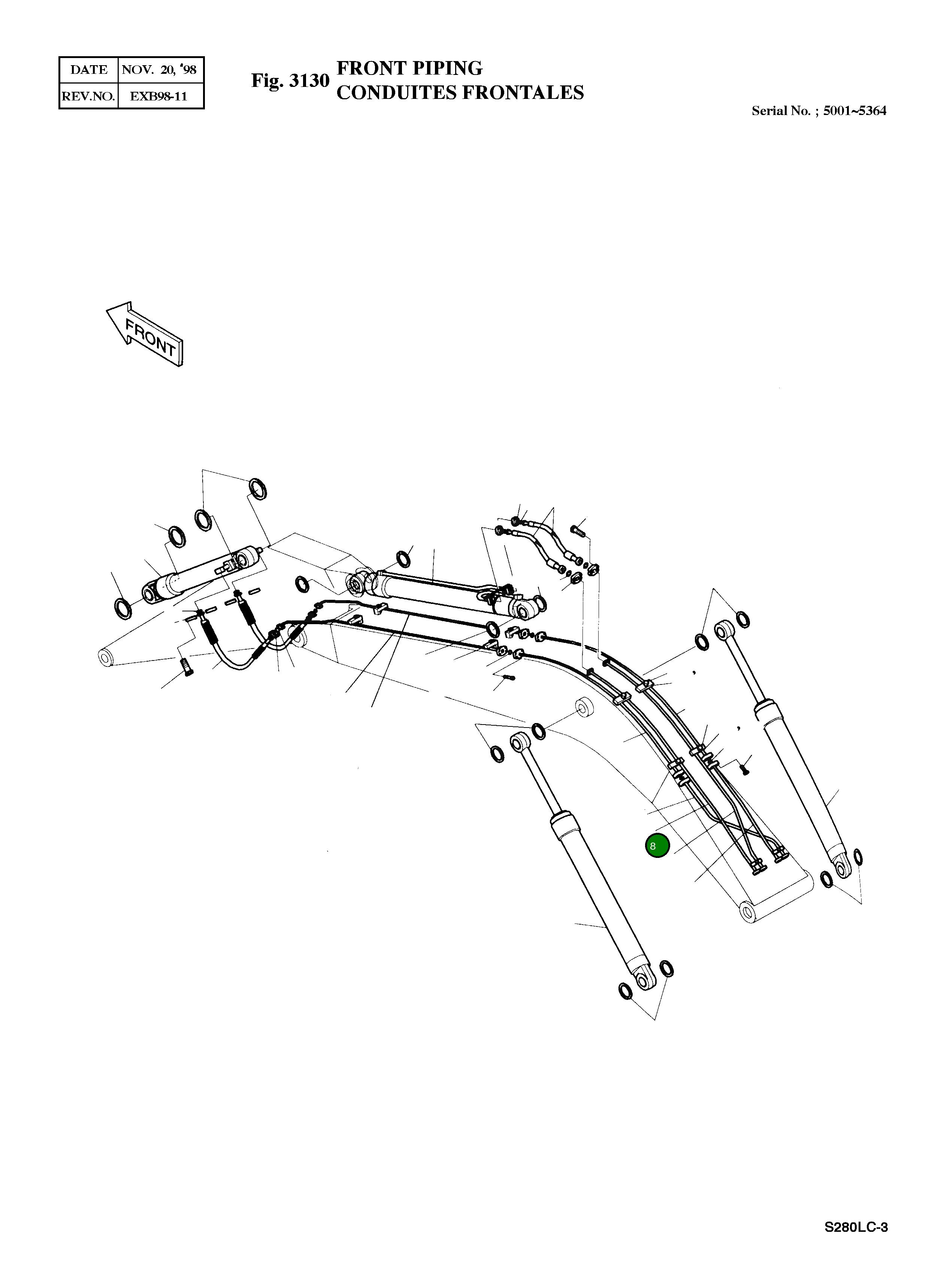 Труба 2183-3595 Komatsu