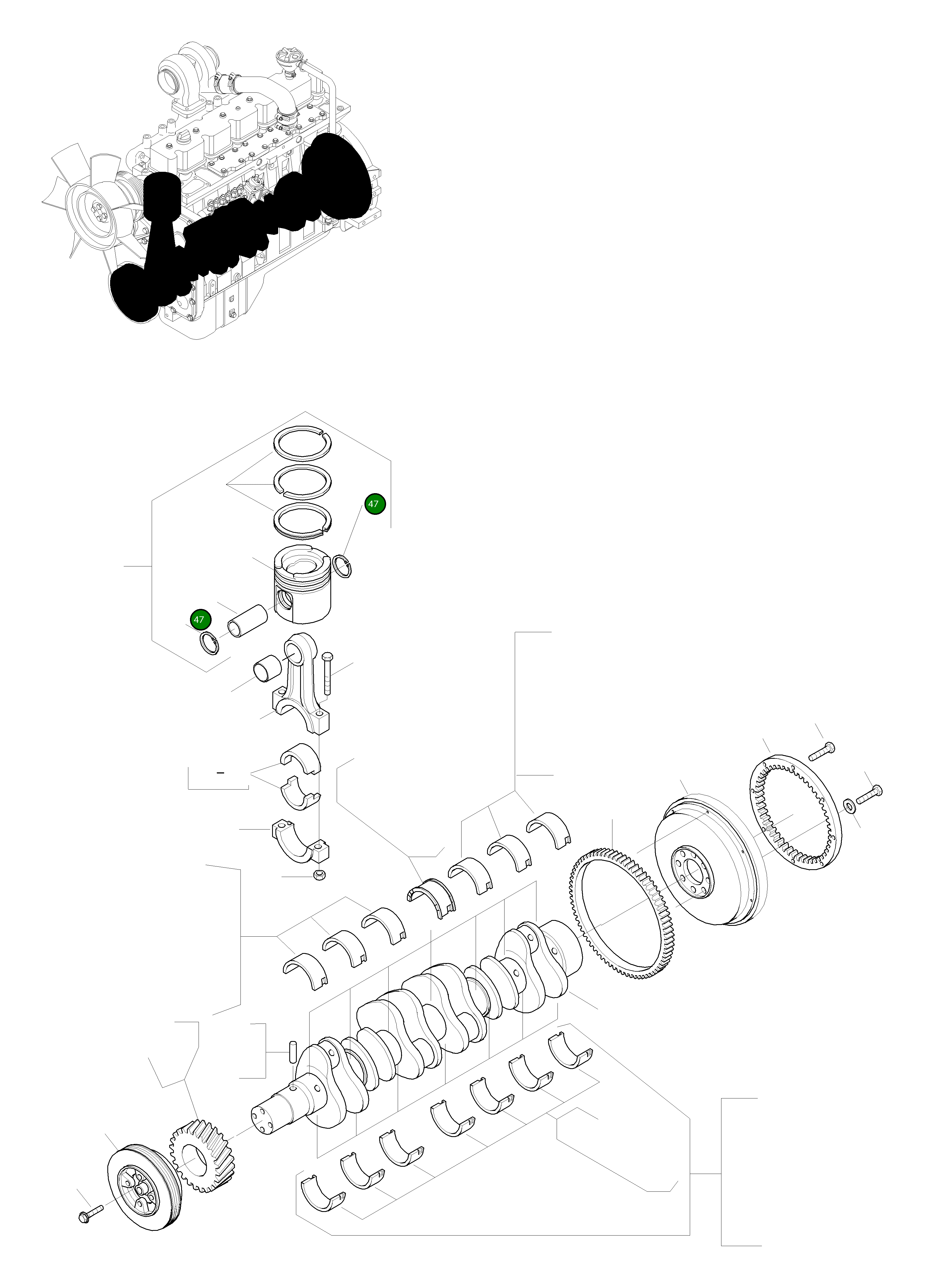 Стопорное кольцо CU3920692 Komatsu